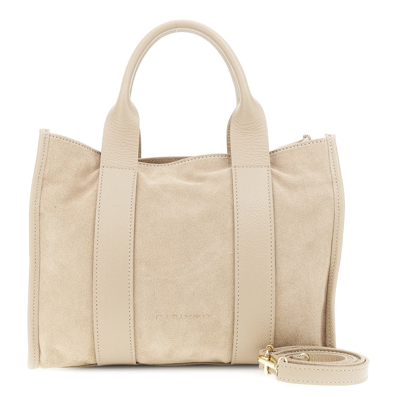 BORSA IN CAMOSCIO CON MANICI E RIFINITURE IN PELLE MARTELLATA in Borse a spalla 3A Moda Mare Sport - Bellaria Igea Marina, commercioVirtuoso.it