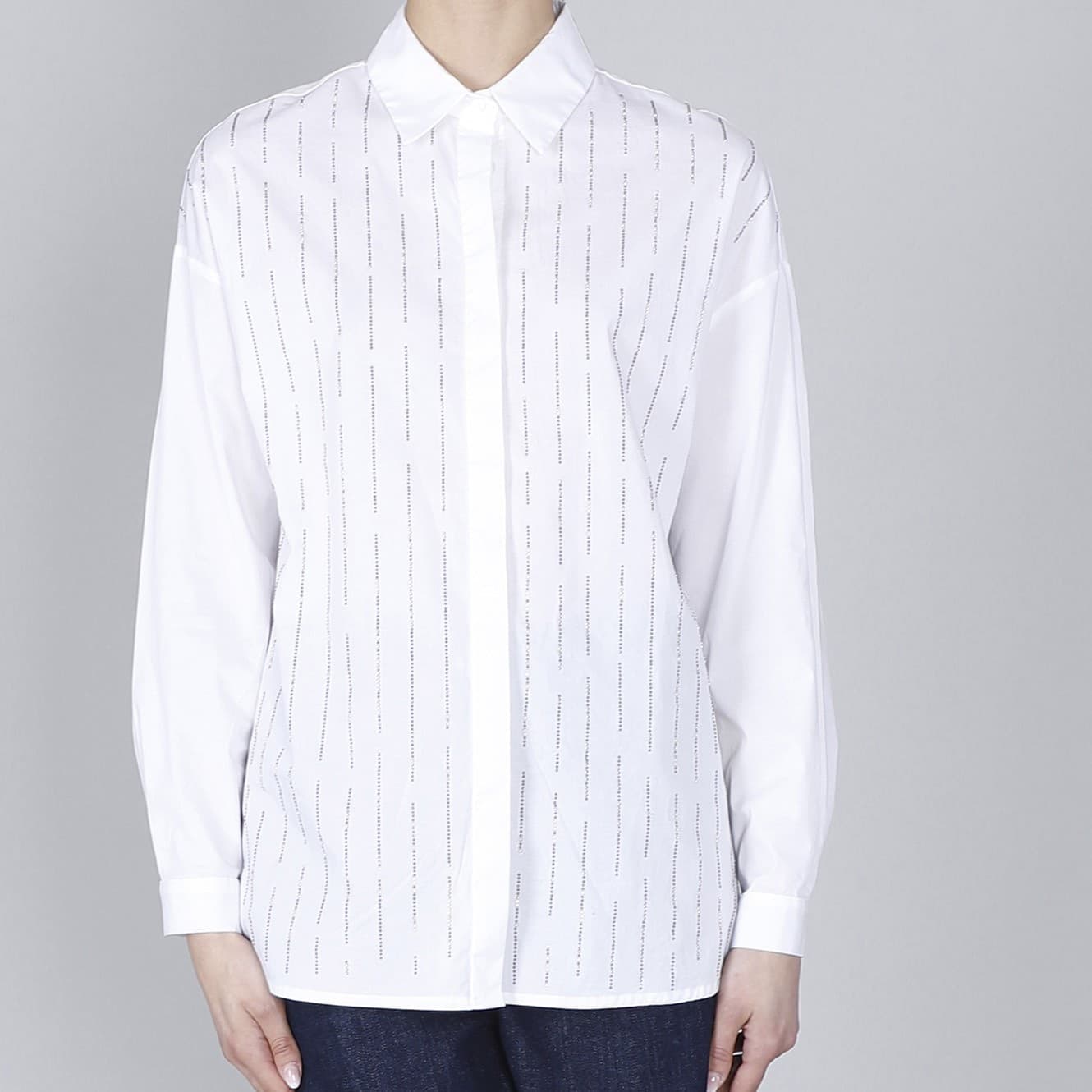 CAMICIA IN POPELINE CON MICROBORCHIE in Camicie casual 3A Moda Mare Sport - Bellaria Igea Marina, commercioVirtuoso.it