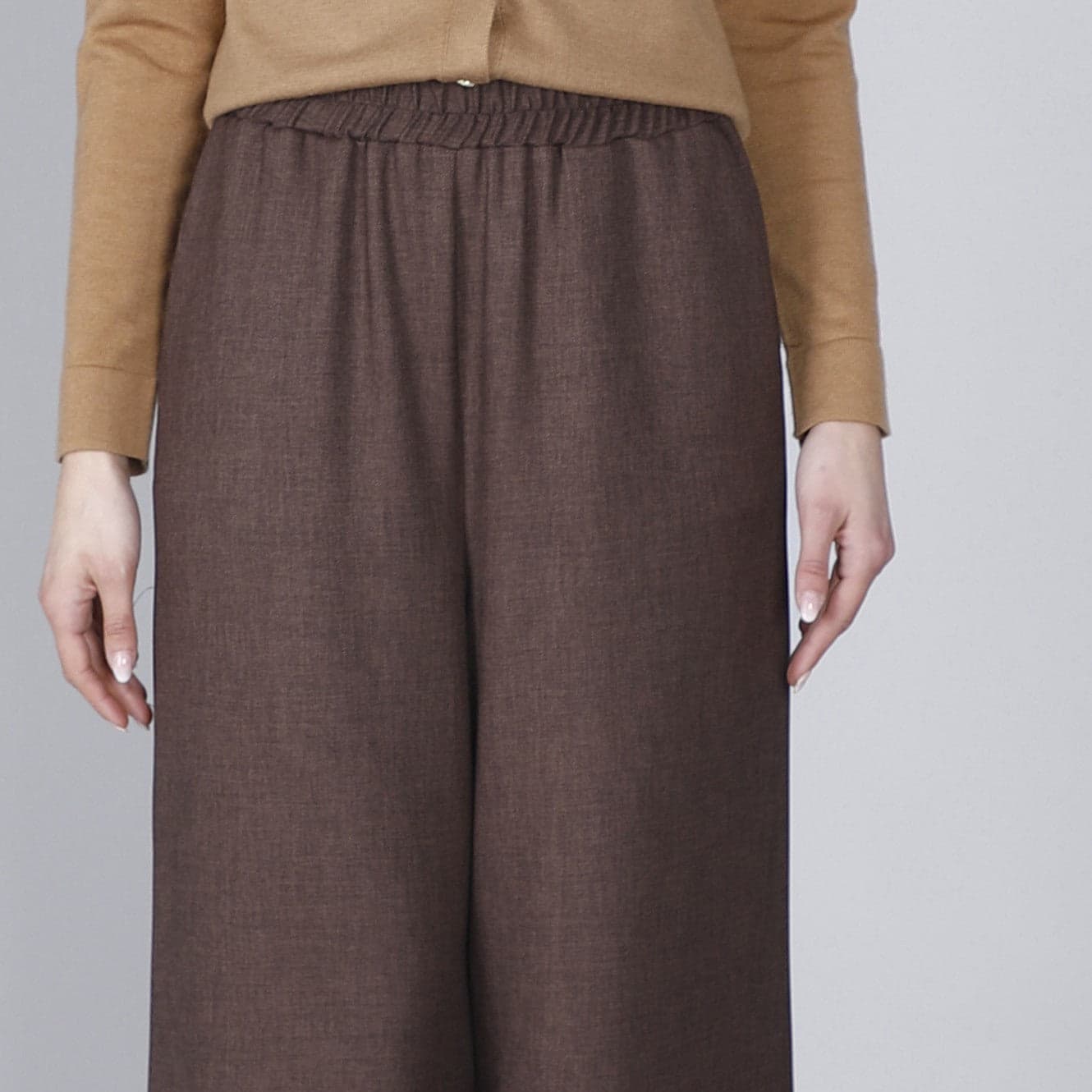PANTALONE PALAZZO CON VITA ELASTICATA in Pantaloni 3A Moda Mare Sport - Bellaria Igea Marina, commercioVirtuoso.it