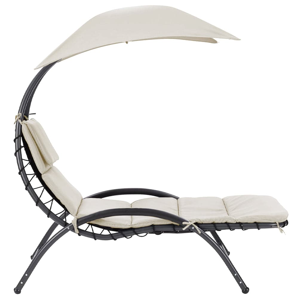 Sdraio Amaca Prendisole con Ombrellone Parasole da Giardino in Poliestere Beige in Lettini Danyx - Casoria, commercioVirtuoso.it