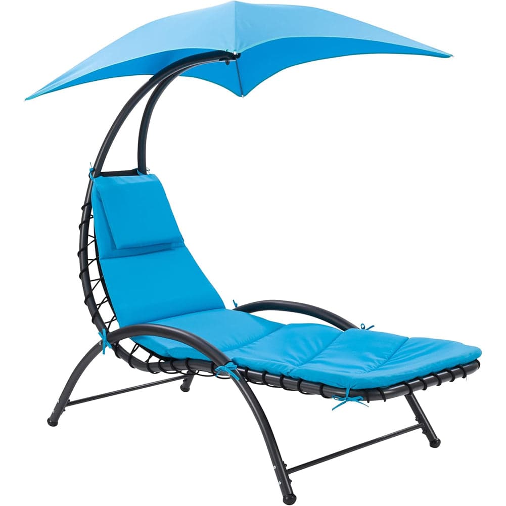 Sdraio Amaca Prendisole con Ombrellone Parasole da Giardino in Poliestere Blu in Lettini Danyx - Casoria, commercioVirtuoso.it