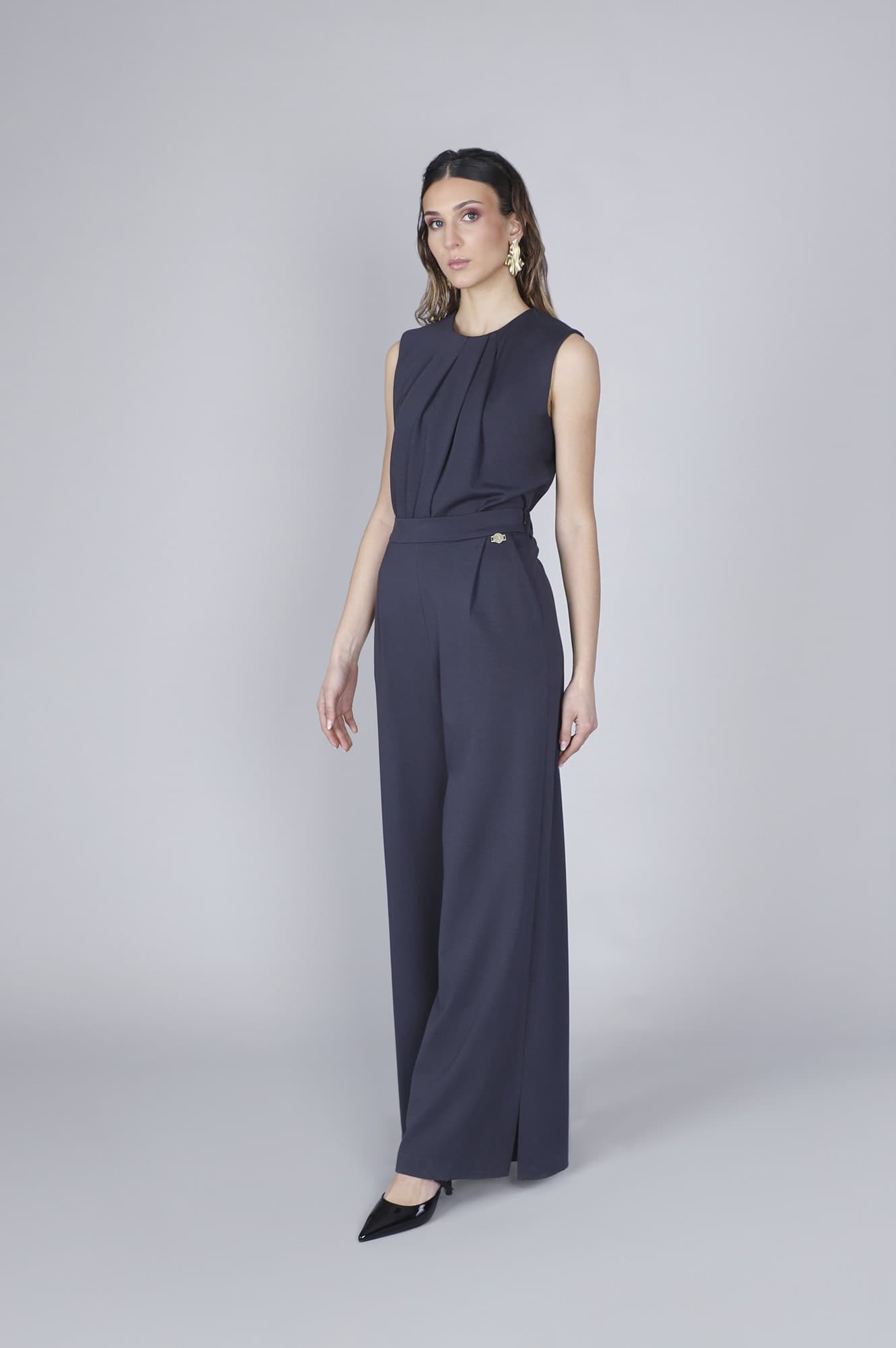 PANTALONE PALAZZO TESSUTO ELASTICIZZATO
