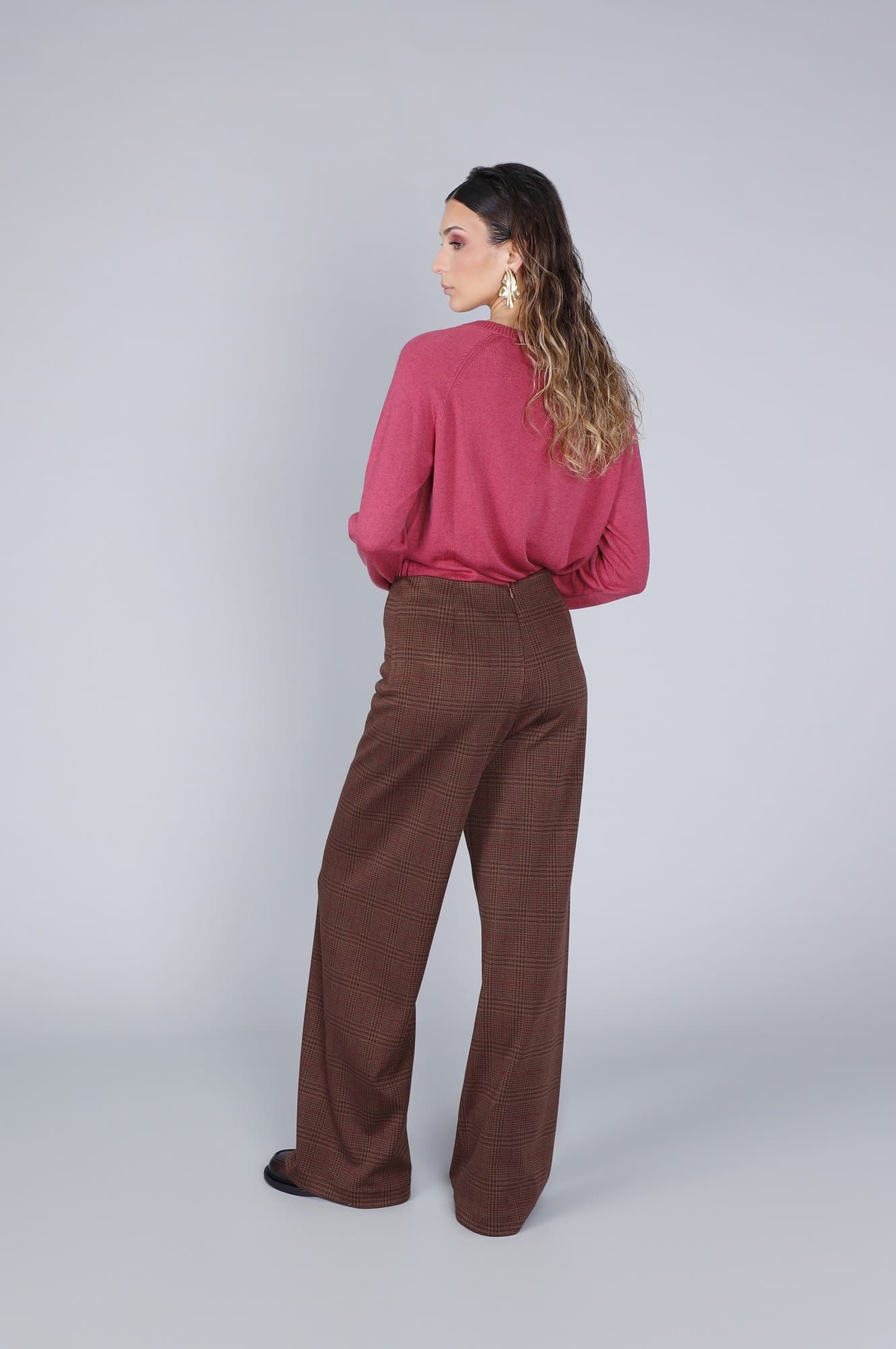 PANTALONE PALAZZO TESSUTO JACQUARD in Pantaloni 3A Moda Mare Sport - Bellaria Igea Marina, commercioVirtuoso.it