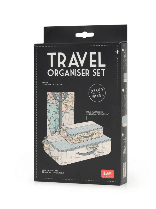 Legami - Set di tre buste da viaggio - Travel Organizer (STB0001) in Organizer per valigie Cartospedia - Napoli, commercioVirtuoso.it