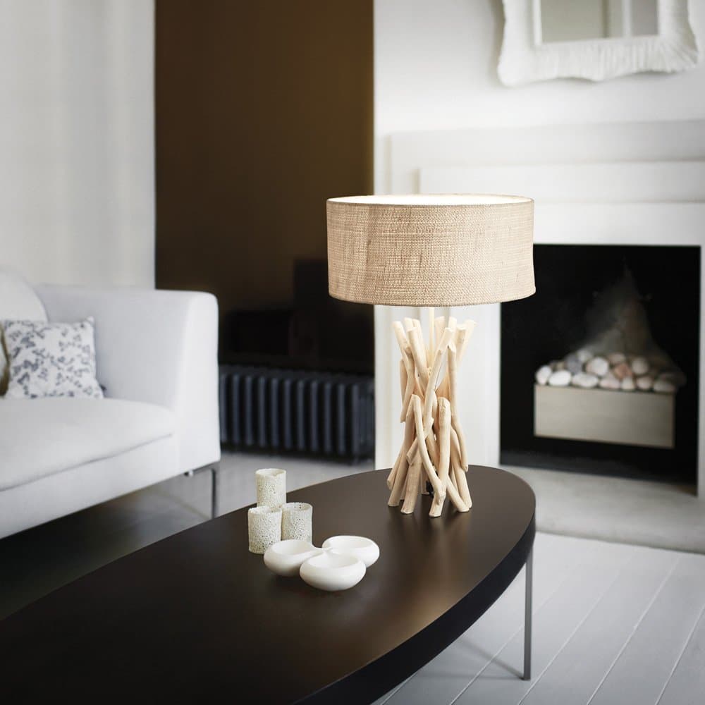 Lampade Da Scrivania Industrial Driftwood Metallo-Legno Marrone 1 Luce E27 in Lampade da tavolo e abat-jour LuceArt - Montecorvino Pugliano, commercioVirtuoso.it