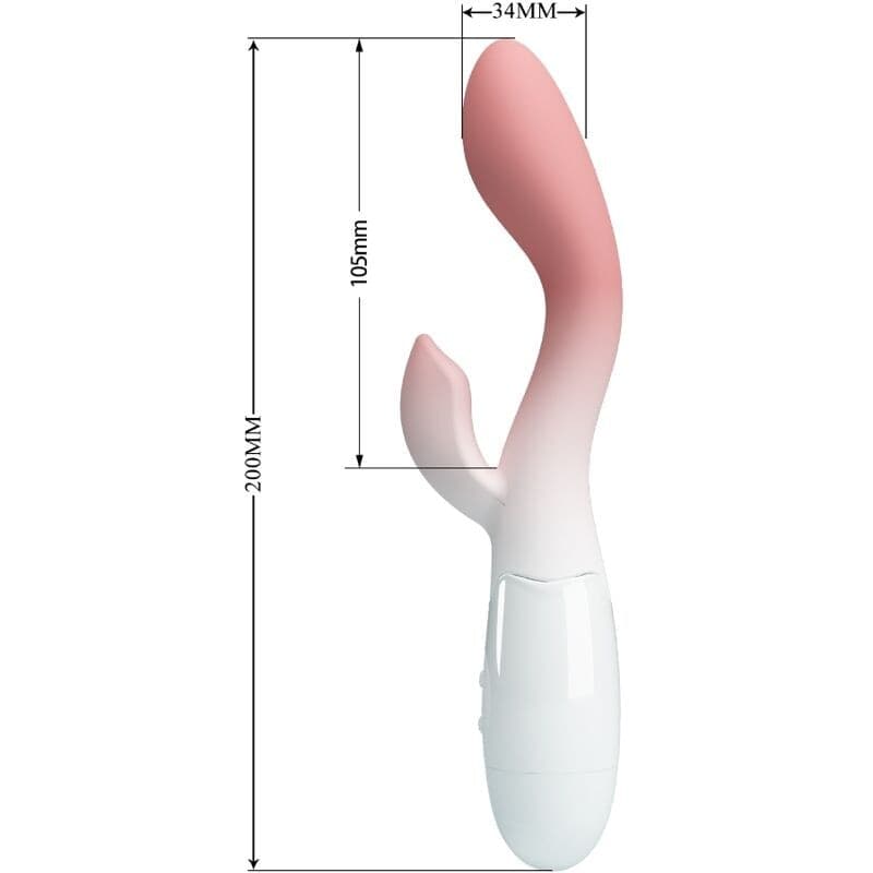 PRETTY LOVE - VIBRATORE PUNTO G LUMINOSO + STIMOLATORE CLITORIDEO 30 VIBRAZIONI ROSA in Vibratori G-Spot Desideria Shop - Latina, commercioVirtuoso.it