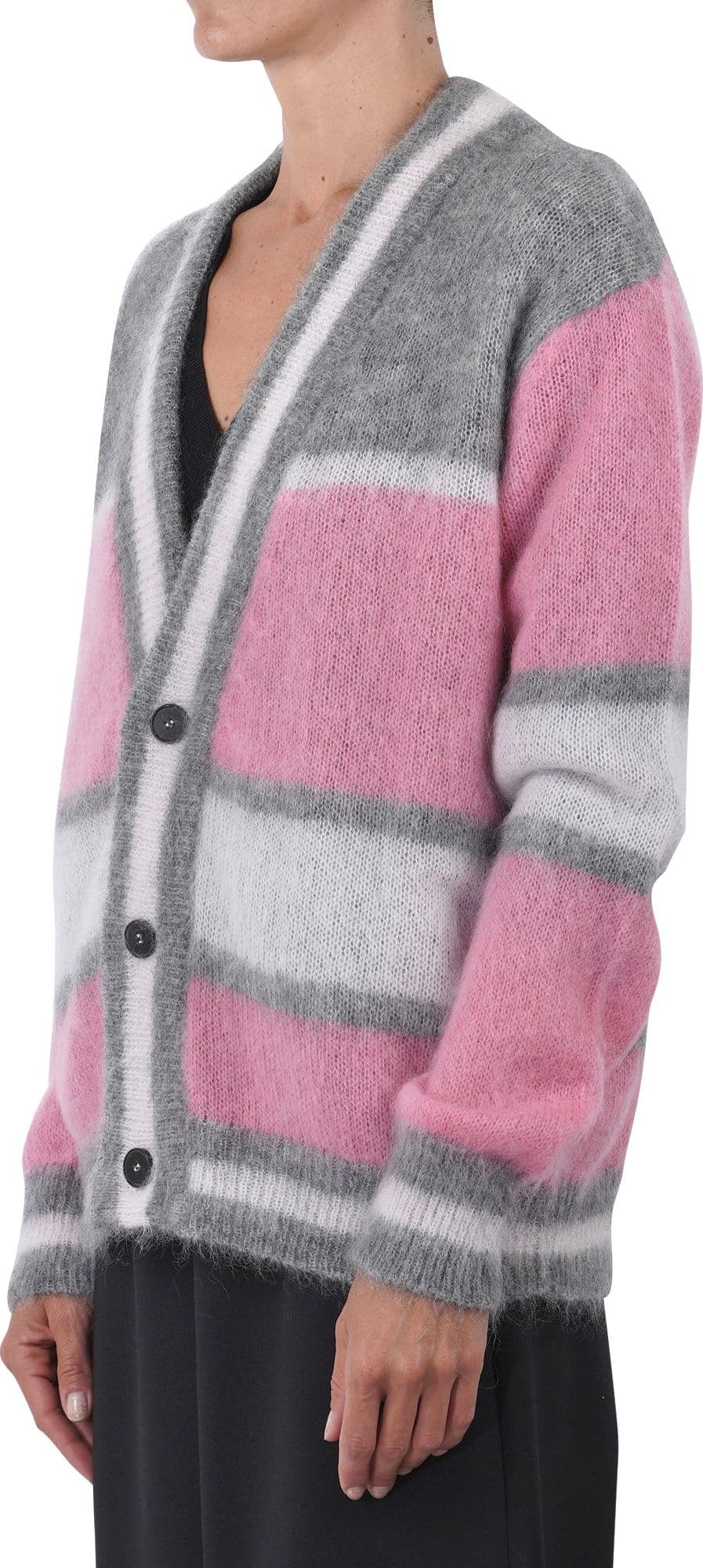 AMARANTO Amaranto - Cardigan - 461287 - Grigio/Rosa da donna in Cardigan Drestige - Casamassima, commercioVirtuoso.it