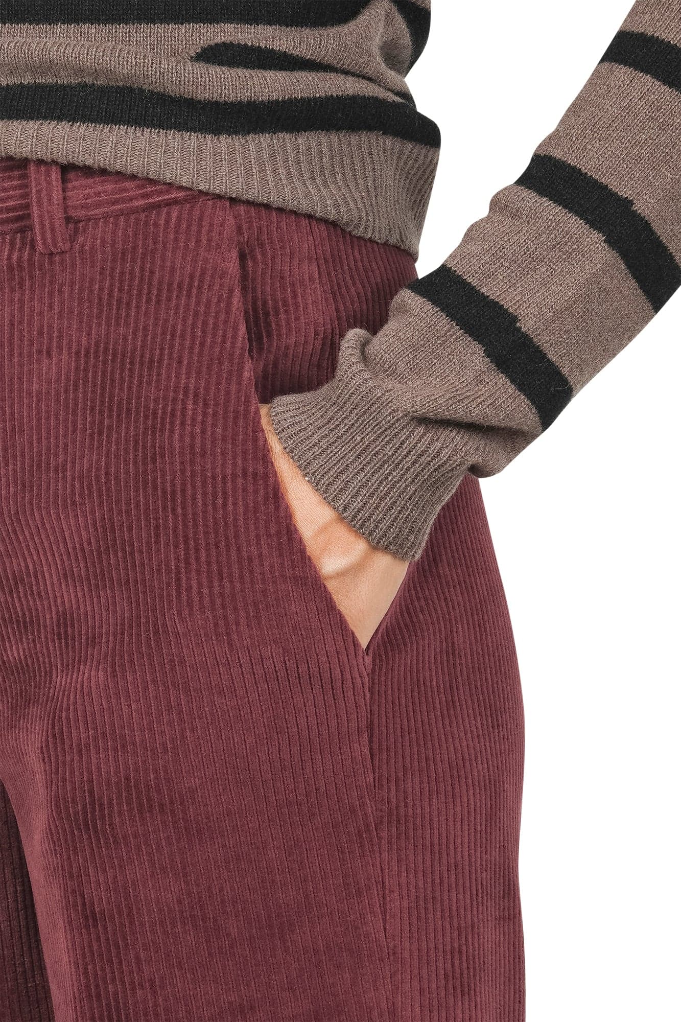 Circolo 1901 - Pantalone - 461259 - Bordeaux da donna in Pantaloni Drestige - Casamassima, commercioVirtuoso.it