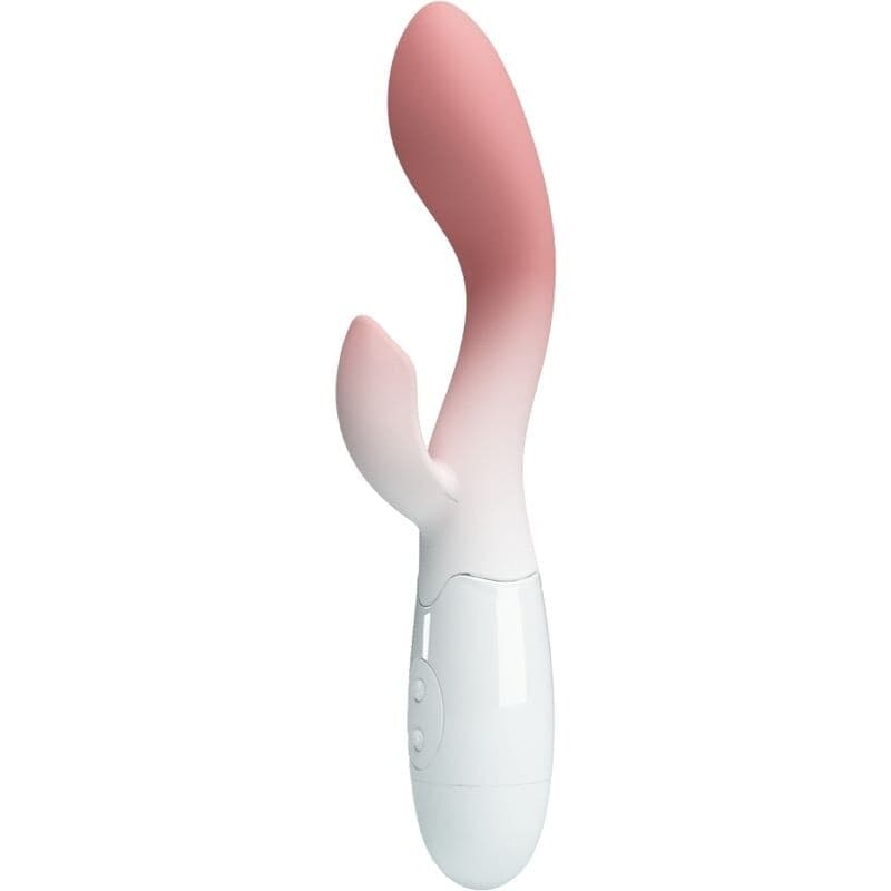 PRETTY LOVE - VIBRATORE PUNTO G LUMINOSO + STIMOLATORE CLITORIDEO 30 VIBRAZIONI ROSA in Vibratori G-Spot Desideria Shop - Latina, commercioVirtuoso.it