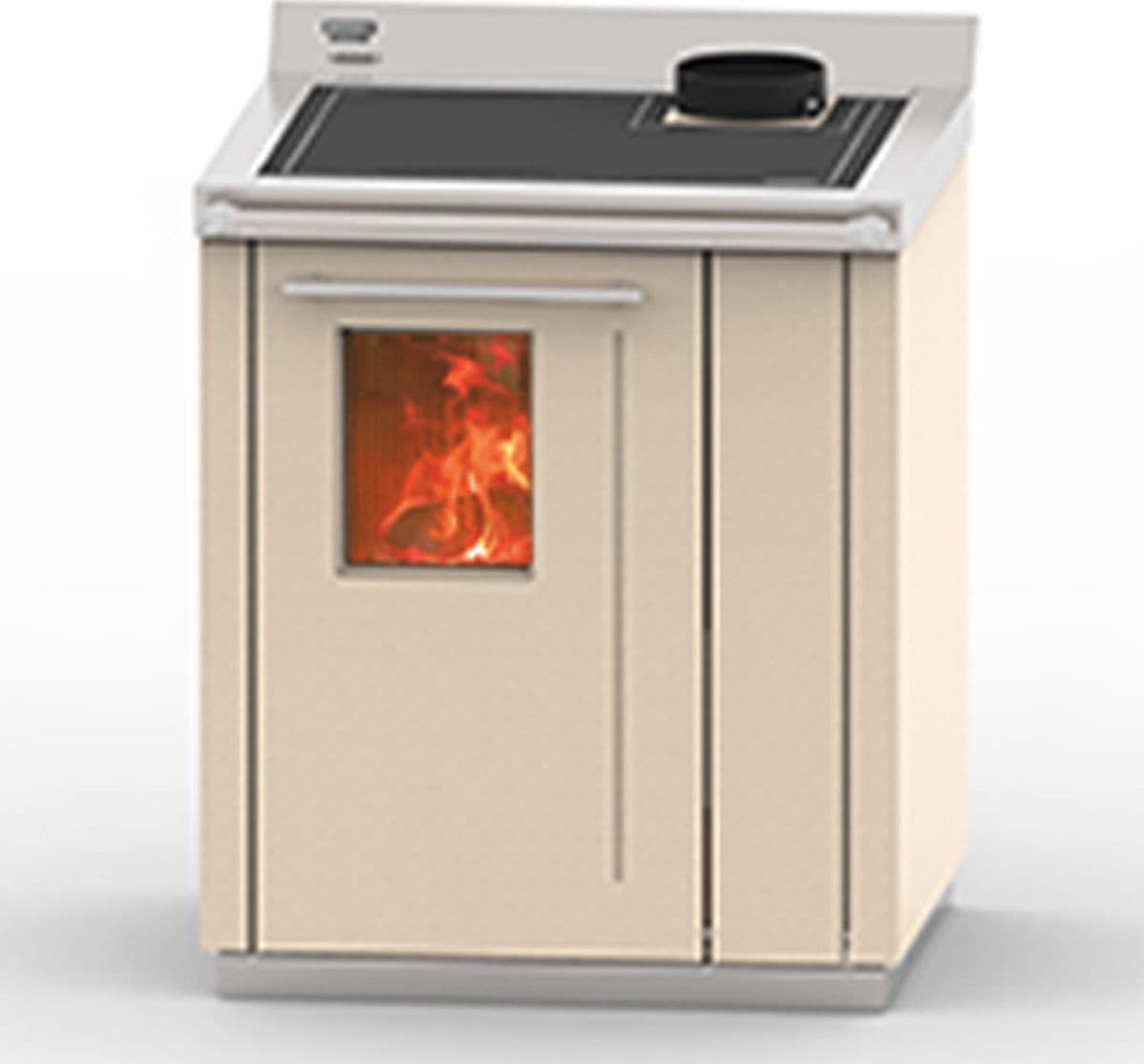Thermorossi Termocucina a Legna Bosky 30 Square EVO5 30,5 kW in Bracieri Masterbrico - Longobardi, commercioVirtuoso.it