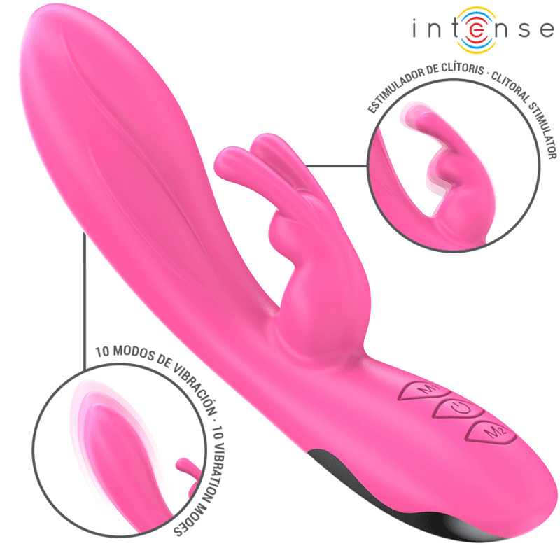 INTENSE - VIBRATORE RANDALL RABBIT 10 VIBRAZIONI ROSA in Vibratori Rabbit Desideria Shop - Latina, commercioVirtuoso.it