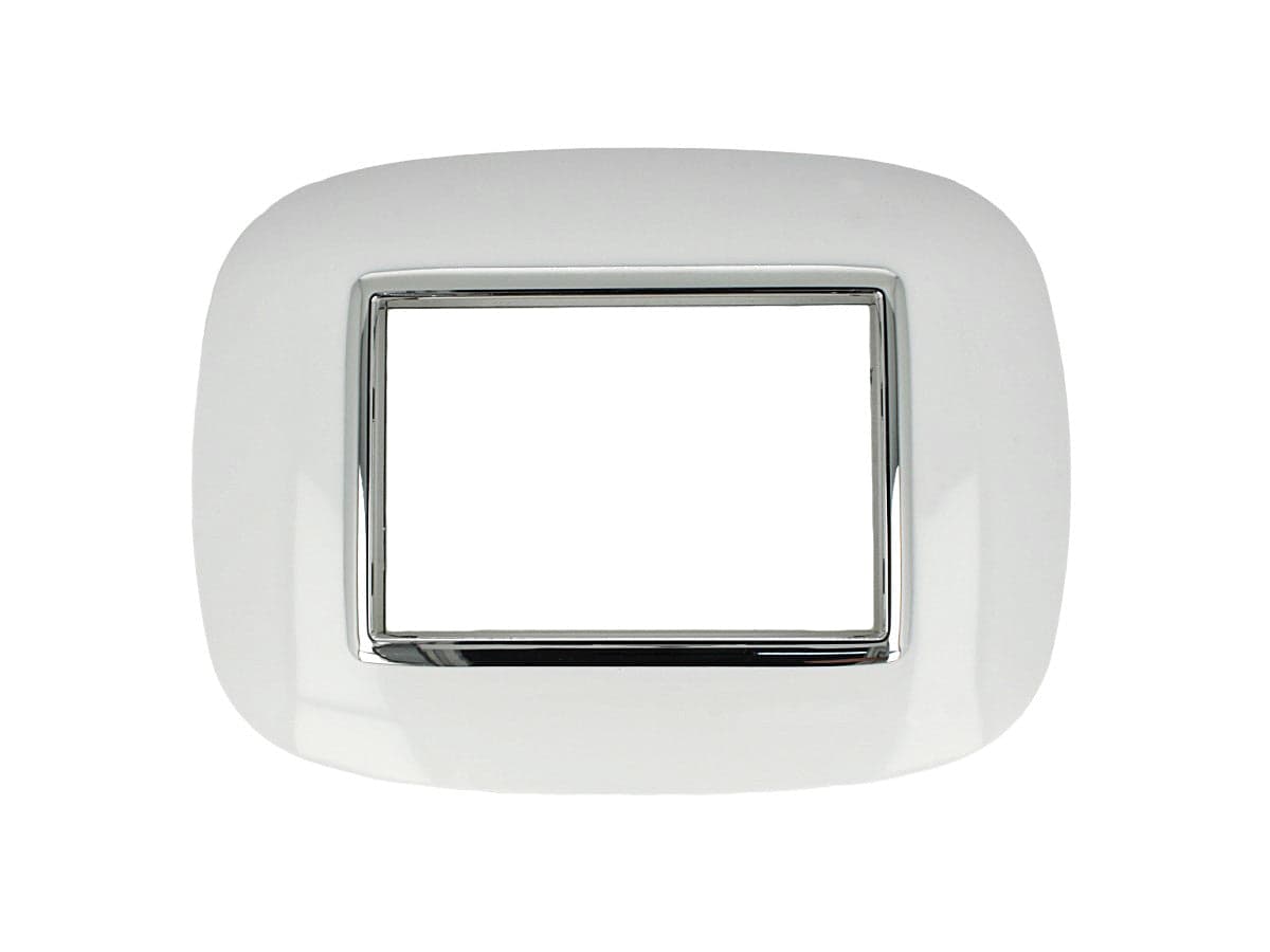 SANDASDON Placca Oval 3M Bianco Compatibile Con Bticino Axolute
