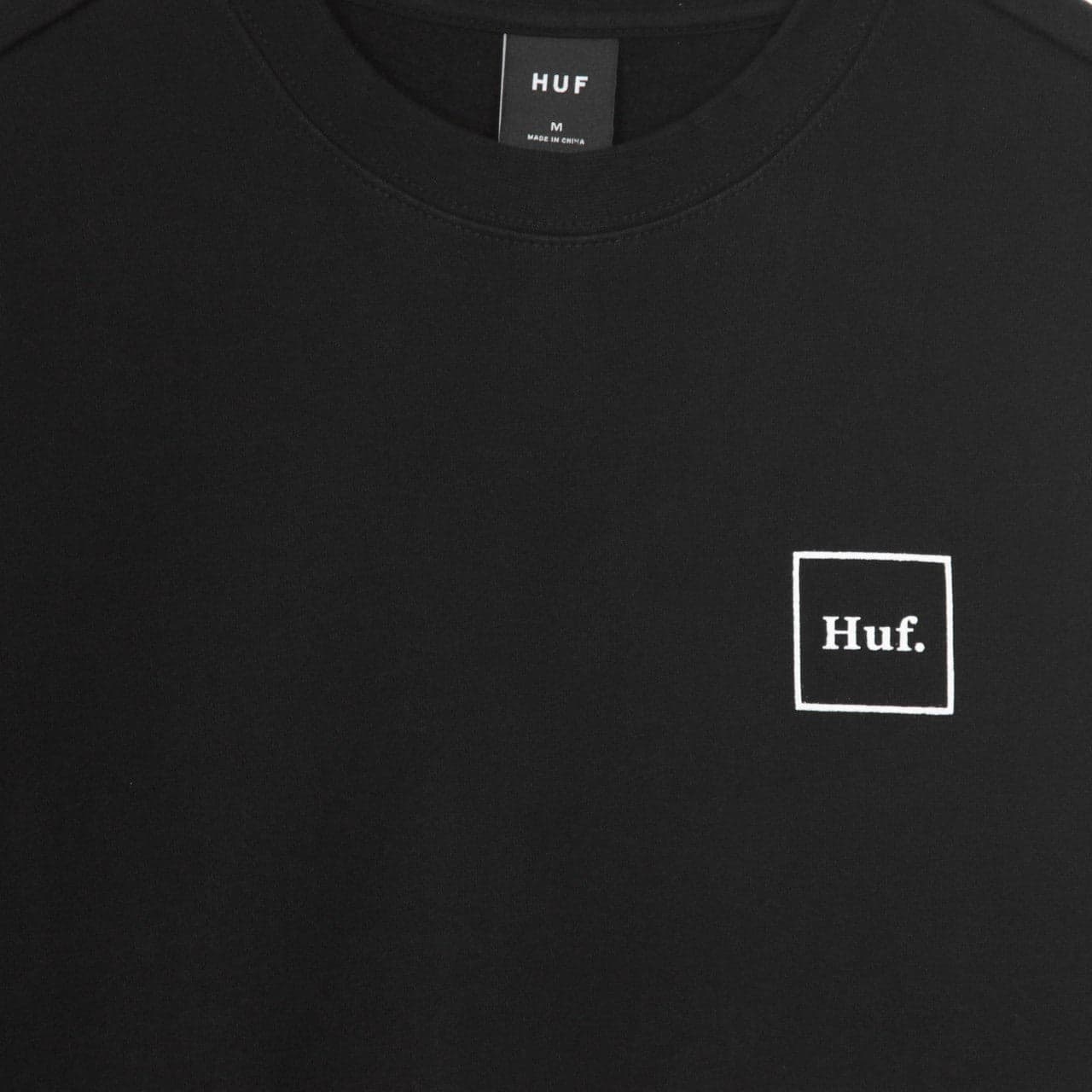 HUF Felpa Girocollo Uomo Essentials Domestic Crew Black da uomo in Felpe senza cappuccio Drestige - Casamassima, commercioVirtuoso.it