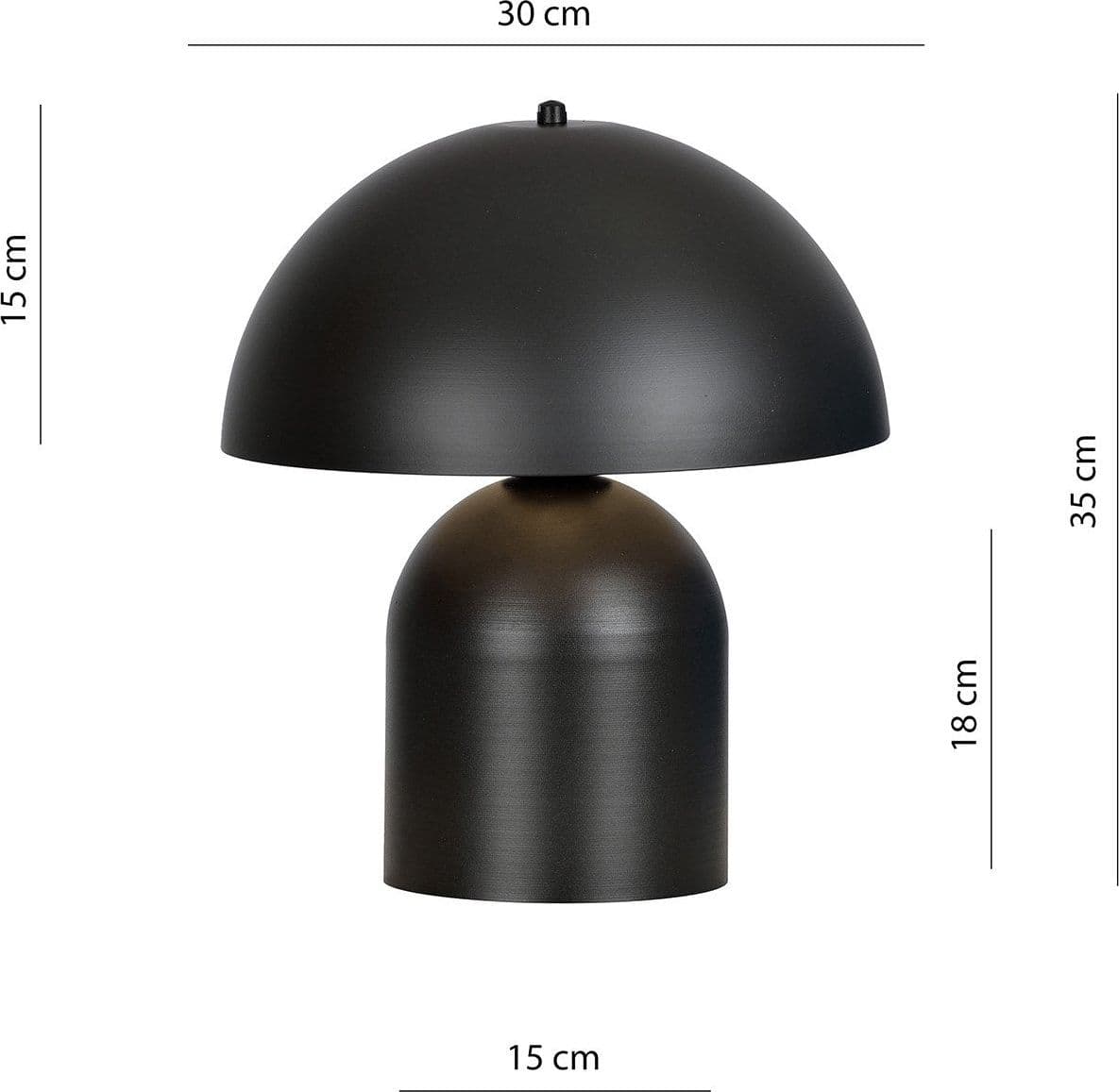 Lampada Da Tavolo Nordica Kava 1 Luce In Acciaio Nero in Lampade da tavolo e abat-jour LuceArt - Montecorvino Pugliano, commercioVirtuoso.it