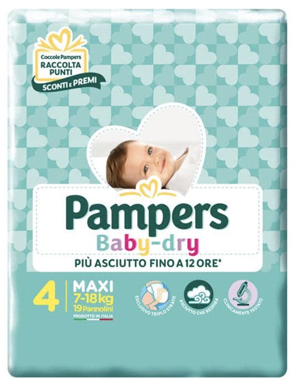 Pampers bd downcount maxi 19pz