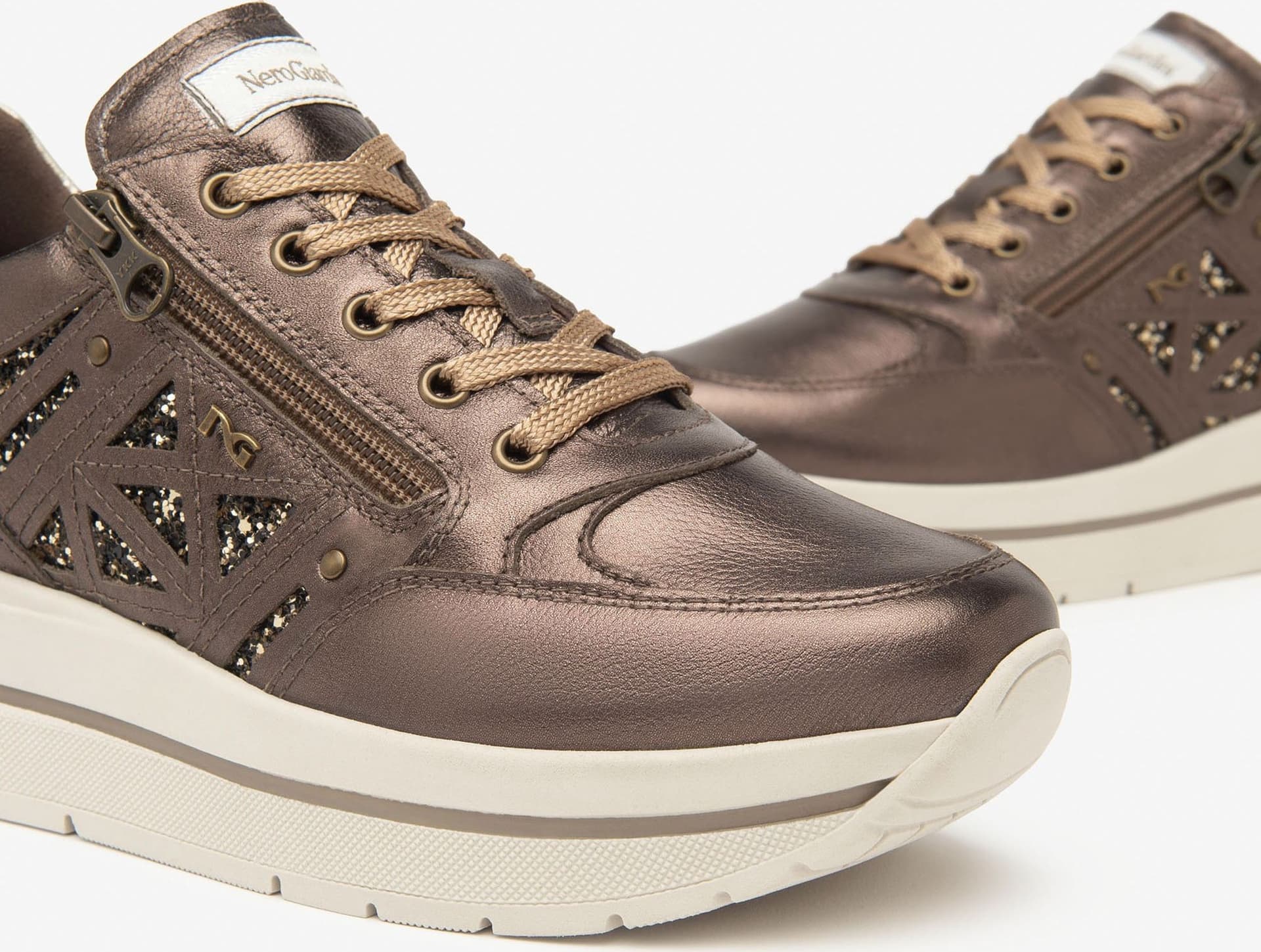 Nero Giardini sneakers donna in pelle t.moro  I514101D300 in Sneaker casual Teresi Calzature - Marsala, commercioVirtuoso.it