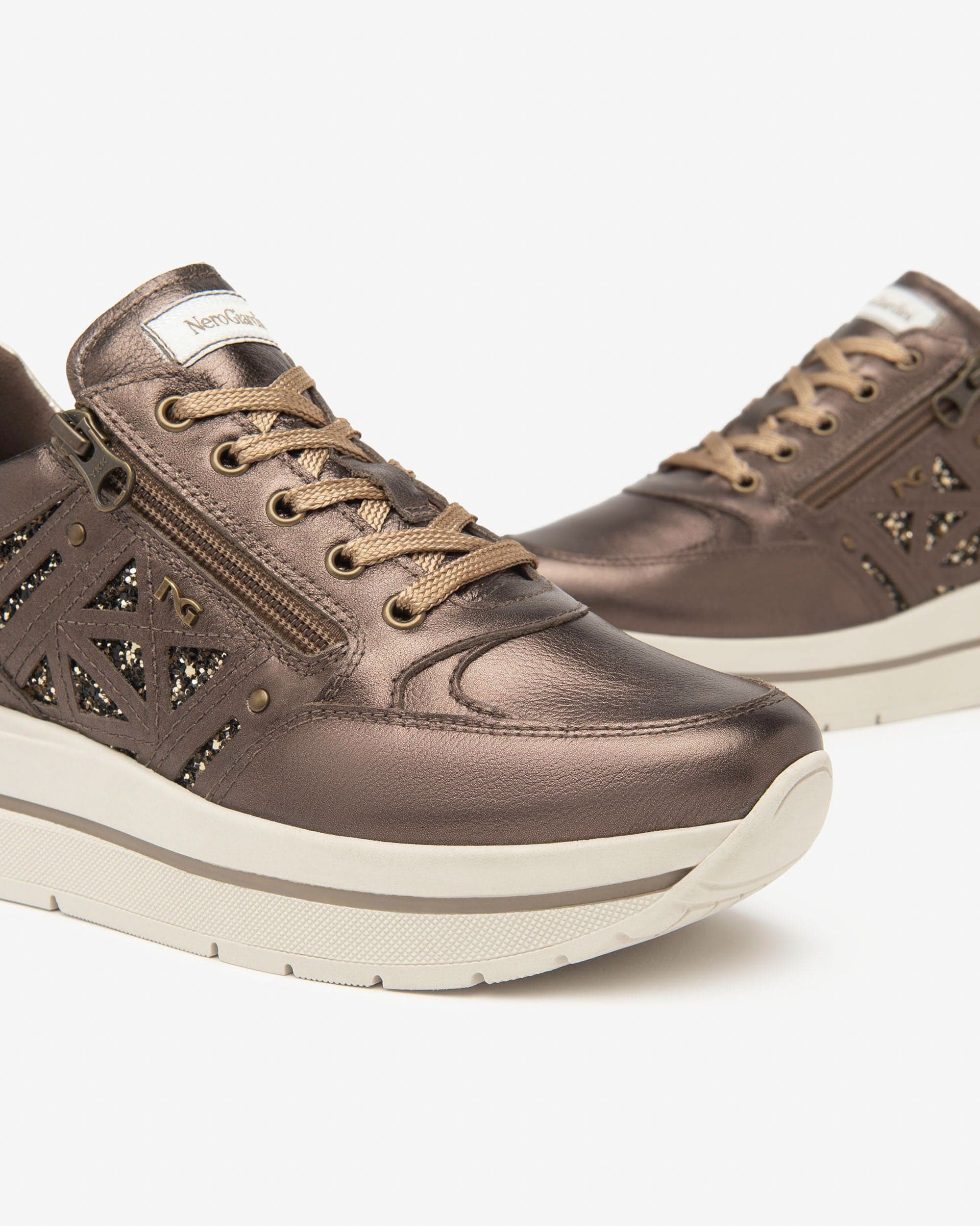Nero Giardini sneakers donna in pelle t.moro  I514101D300 in Sneaker casual Teresi Calzature - Marsala, commercioVirtuoso.it