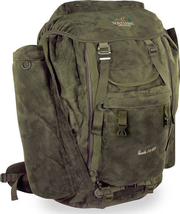 Marsupio zaino da Caccia Suede 70 PF, Verde 70 Litri