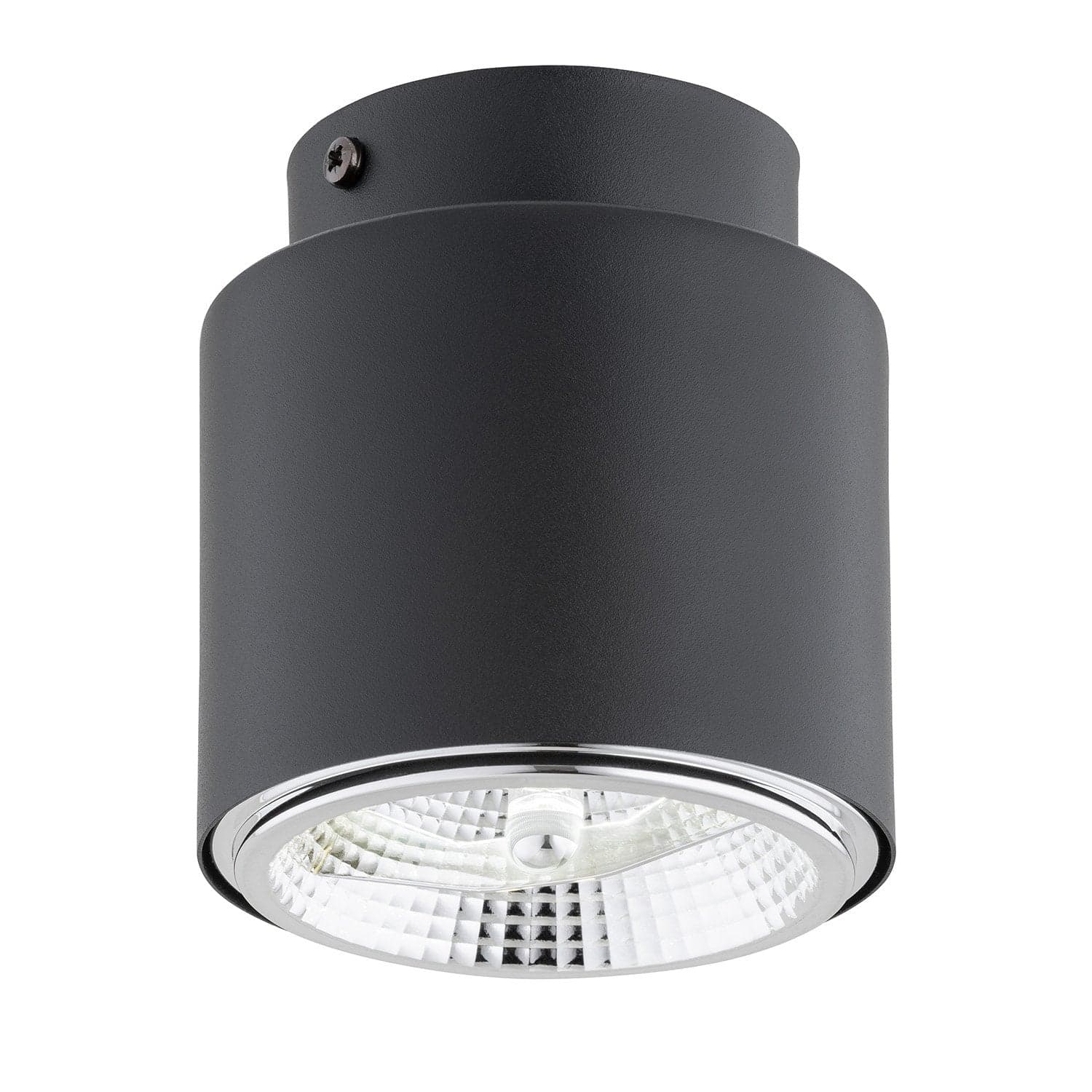 Plafoniera Moderna 1 Luce Faretto Nano In Acciaio Nero in Plafoniere LuceArt - Montecorvino Pugliano, commercioVirtuoso.it