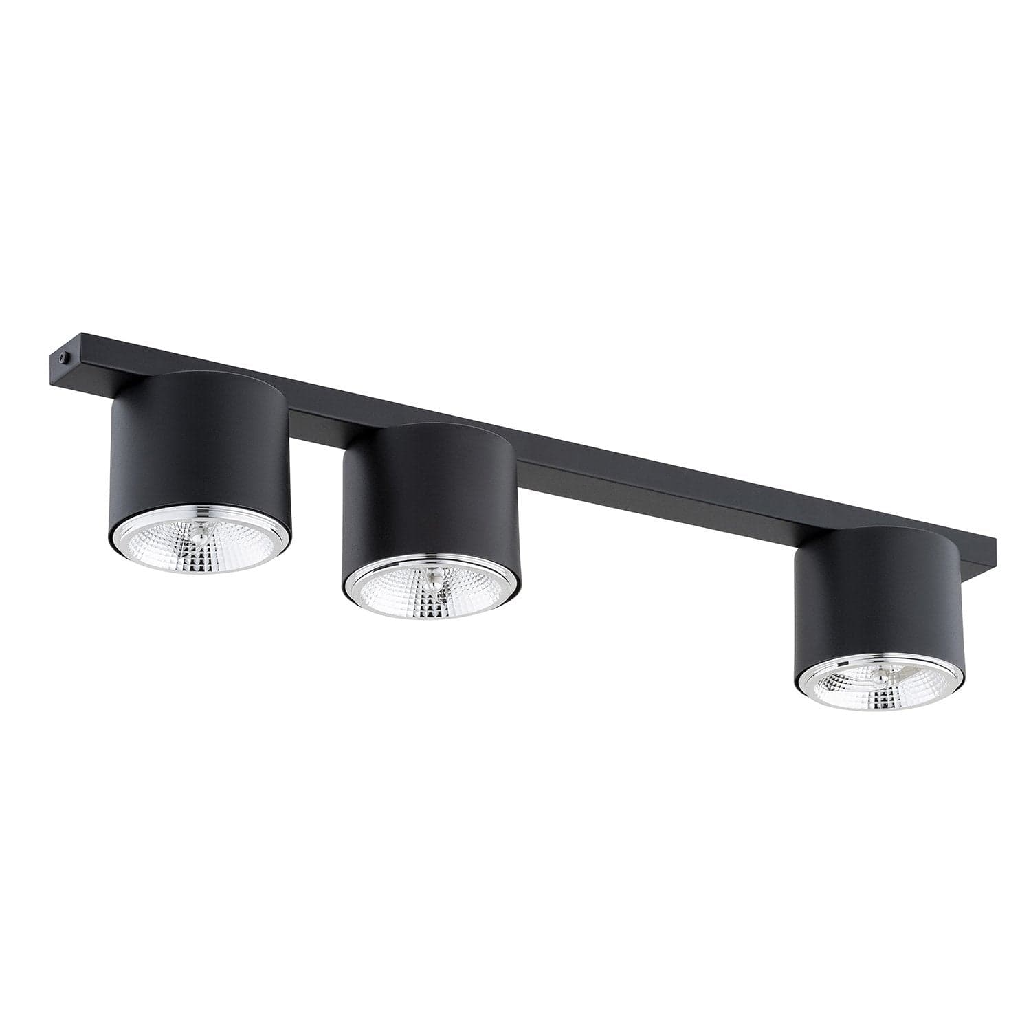 Plafoniera Moderna 3 Luci Faretti Nano In Acciaio Nero in Plafoniere LuceArt - Montecorvino Pugliano, commercioVirtuoso.it