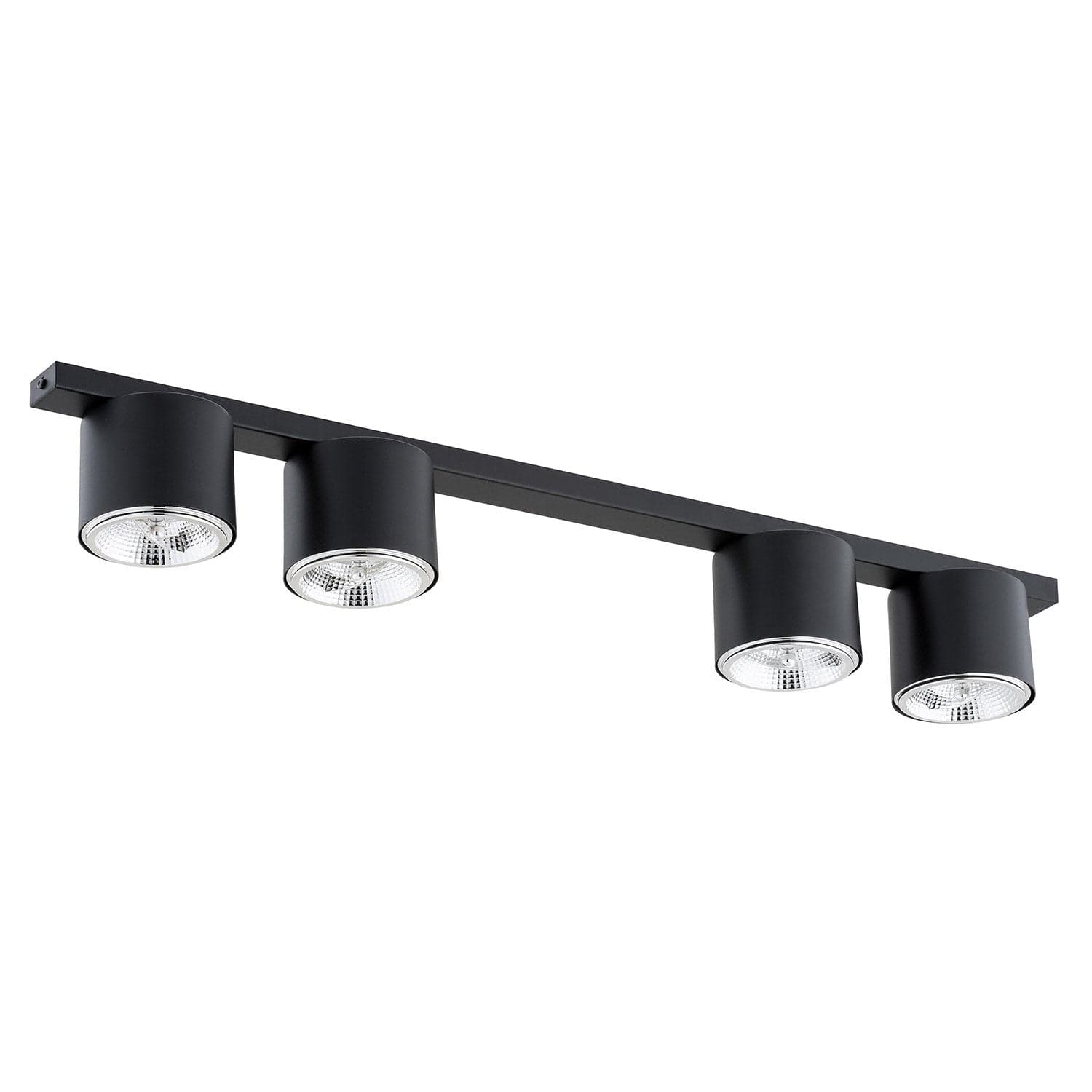 Plafoniera Moderna 4 Luci Faretti Nano In Acciaio Nero in Plafoniere LuceArt - Montecorvino Pugliano, commercioVirtuoso.it