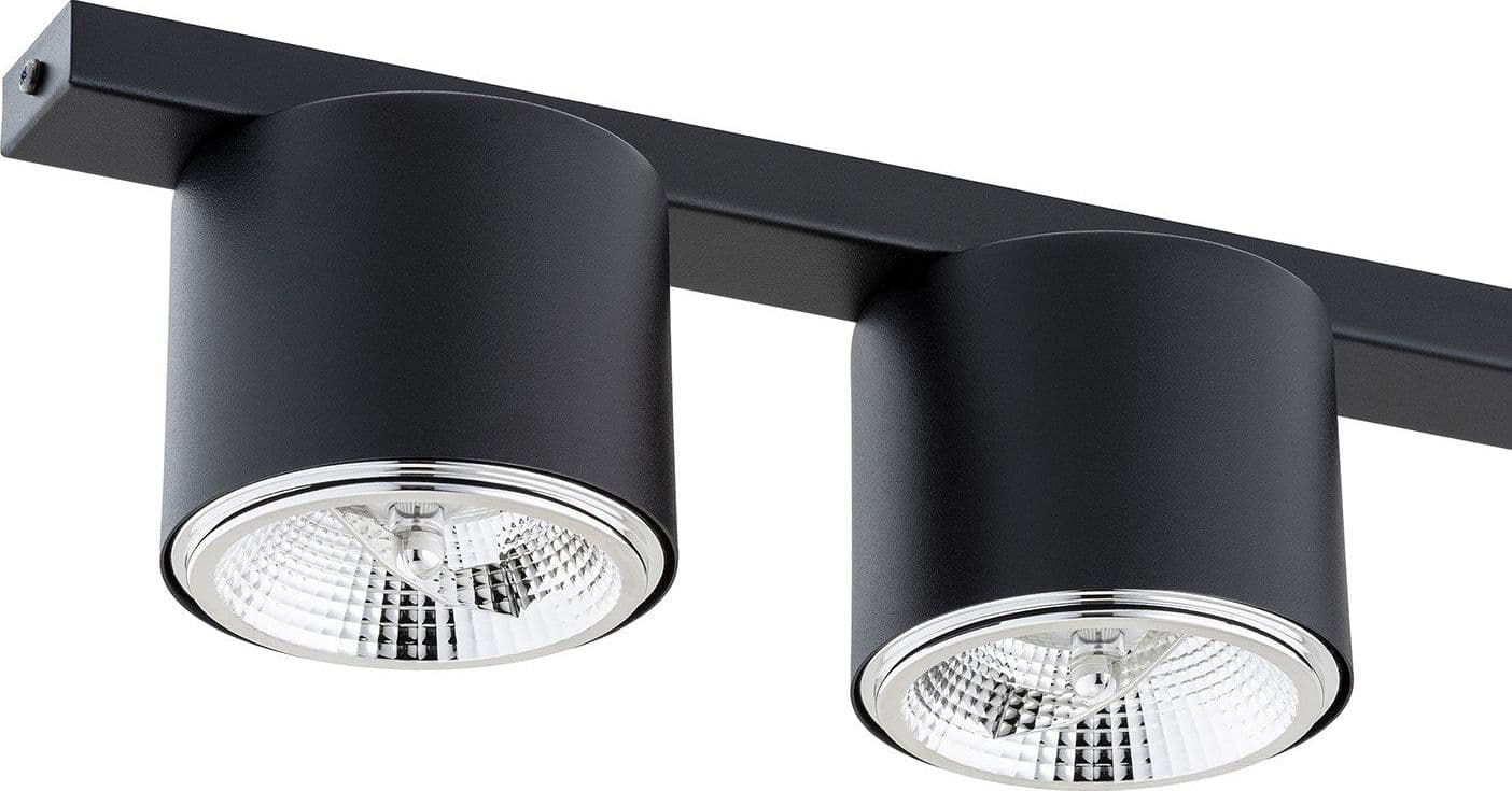Plafoniera Moderna 5 Luci Faretti Nano In Acciaio Nero in Plafoniere LuceArt - Montecorvino Pugliano, commercioVirtuoso.it