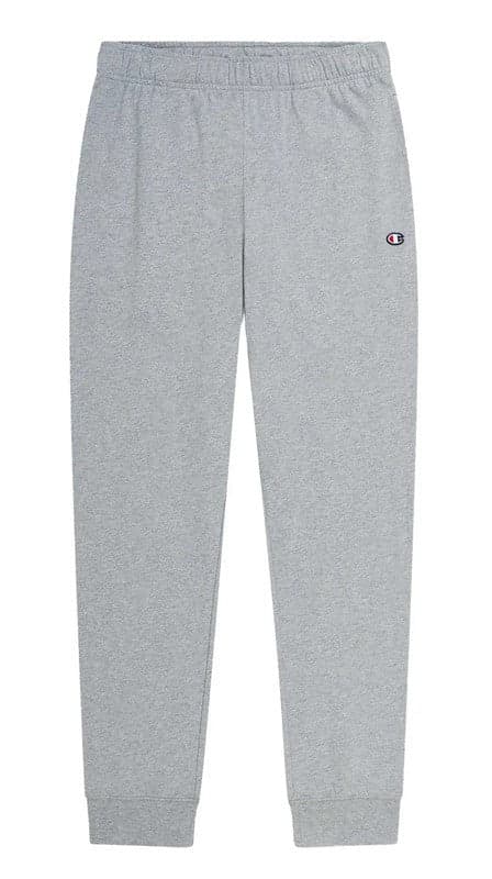 Champion Legacy Icons - PRO-Jersey C-Logo Rib Cuff Pantaloni da Tuta, Grigio Melange,  Uomo SS23