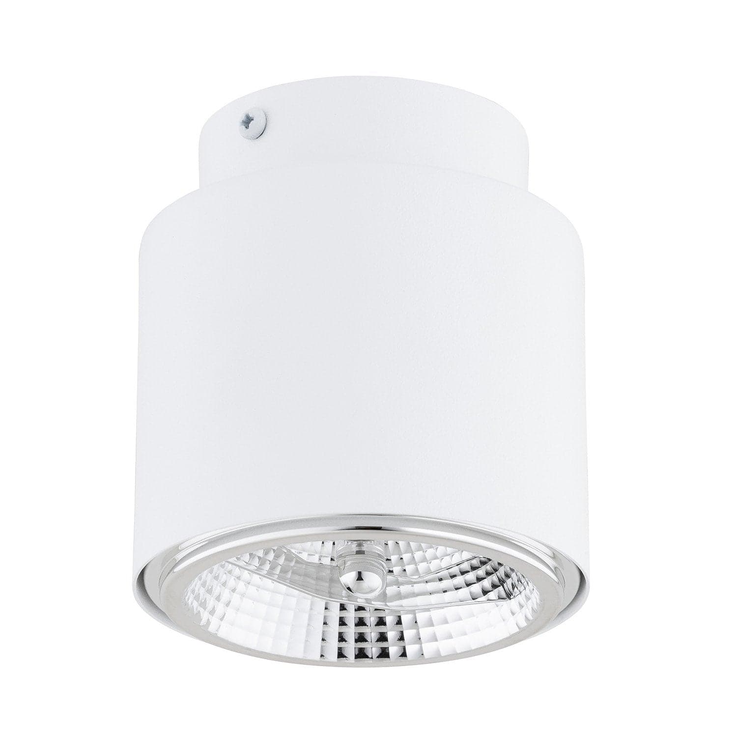Plafoniera Moderna 1 Luce Faretto Nano In Acciaio Bianco in Plafoniere LuceArt - Montecorvino Pugliano, commercioVirtuoso.it