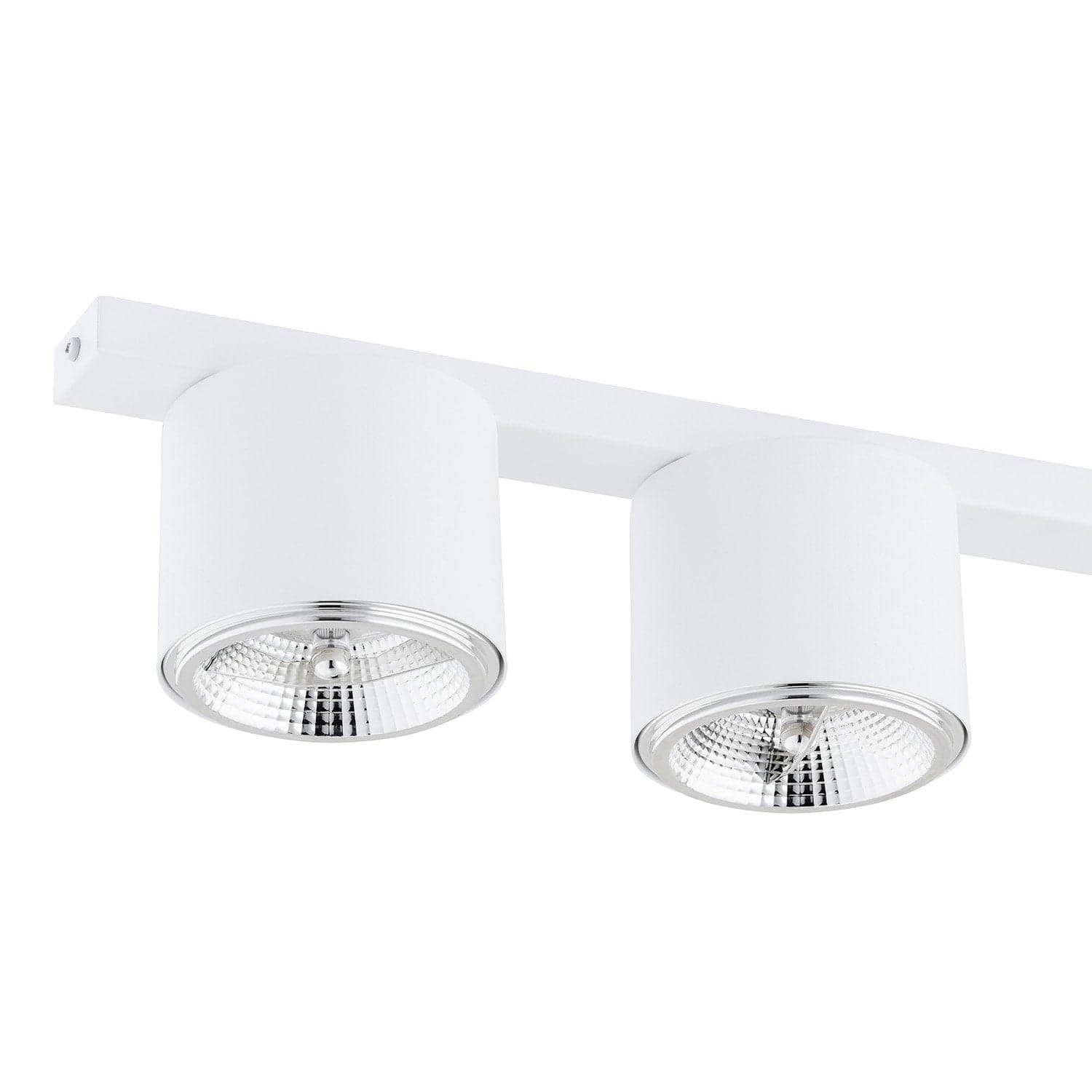 Plafoniera Moderna 3 Luci Faretti Nano In Acciaio Bianco in Plafoniere LuceArt - Montecorvino Pugliano, commercioVirtuoso.it