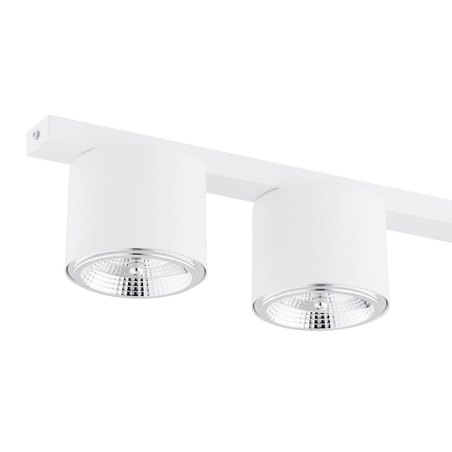 Plafoniera Moderna 5 Luci Faretti Nano In Acciaio Bianco in Plafoniere LuceArt - Montecorvino Pugliano, commercioVirtuoso.it