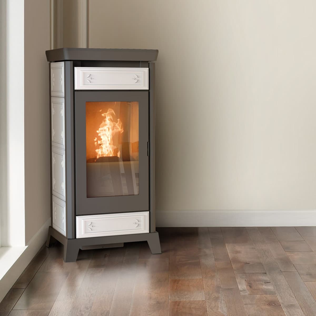 Thermorossi Stufa a Pellet Canalizzabile Kokkola Plus 10.2kW in Sigillanti per caminetto e forno Masterbrico - Longobardi, commercioVirtuoso.it