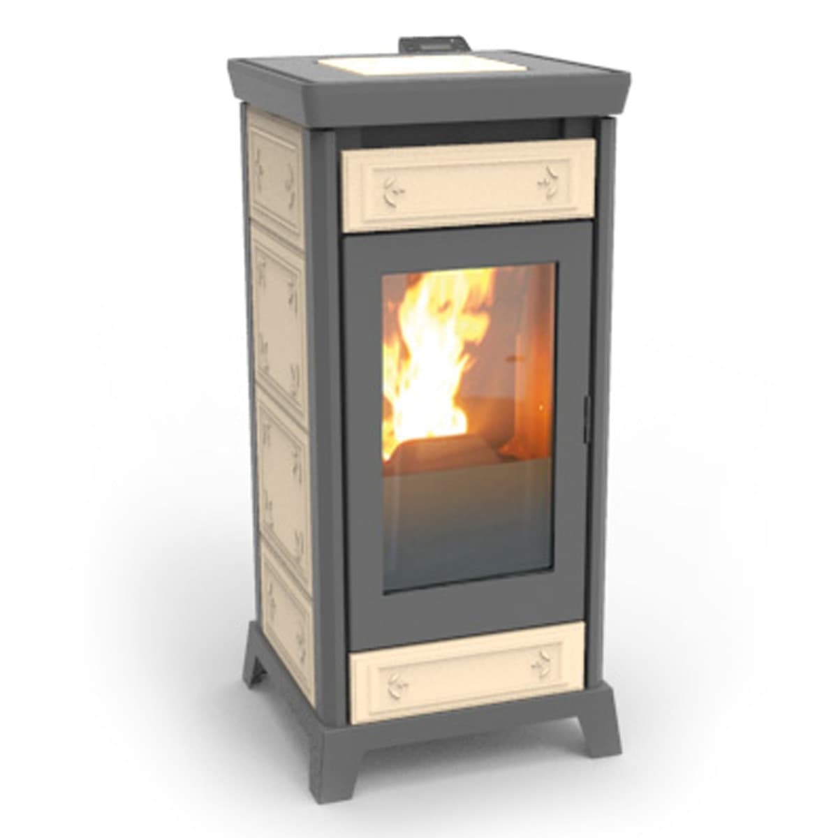Thermorossi Stufa a Pellet Canalizzabile Kokkola Plus 10.2kW in Sigillanti per caminetto e forno Masterbrico - Longobardi, commercioVirtuoso.it