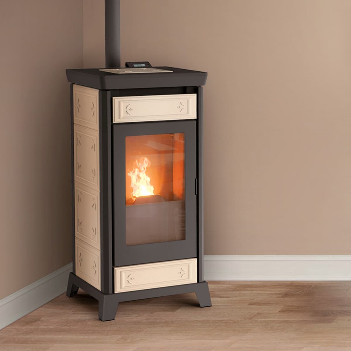 Thermorossi Stufa a Pellet Canalizzabile Kokkola Plus 10.2kW in Sigillanti per caminetto e forno Masterbrico - Longobardi, commercioVirtuoso.it