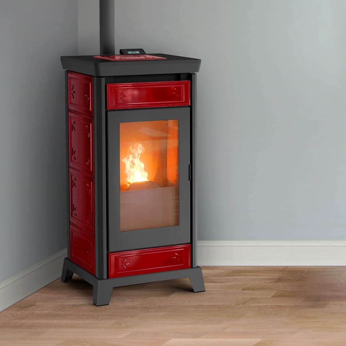 Thermorossi Stufa a Pellet Canalizzabile Kokkola Plus 10.2kW in Sigillanti per caminetto e forno Masterbrico - Longobardi, commercioVirtuoso.it