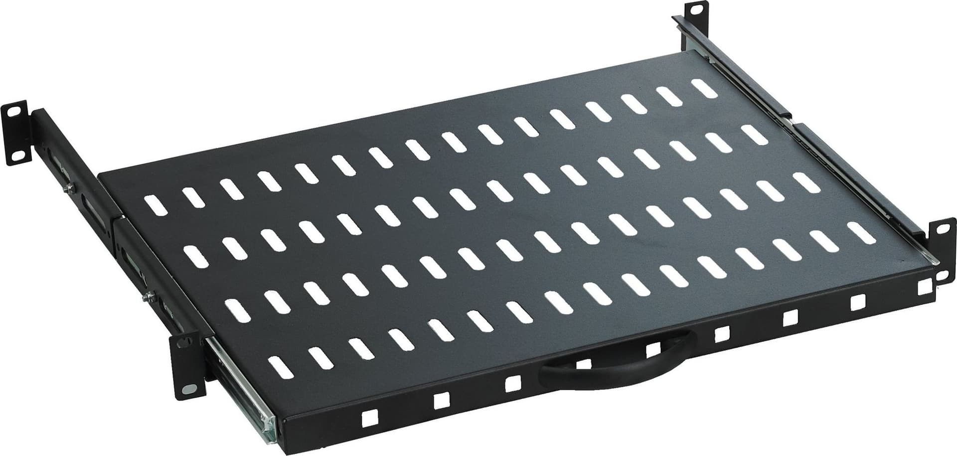 Mensola per Rack 19'' 600 mm Estraibile da 1U Nero
