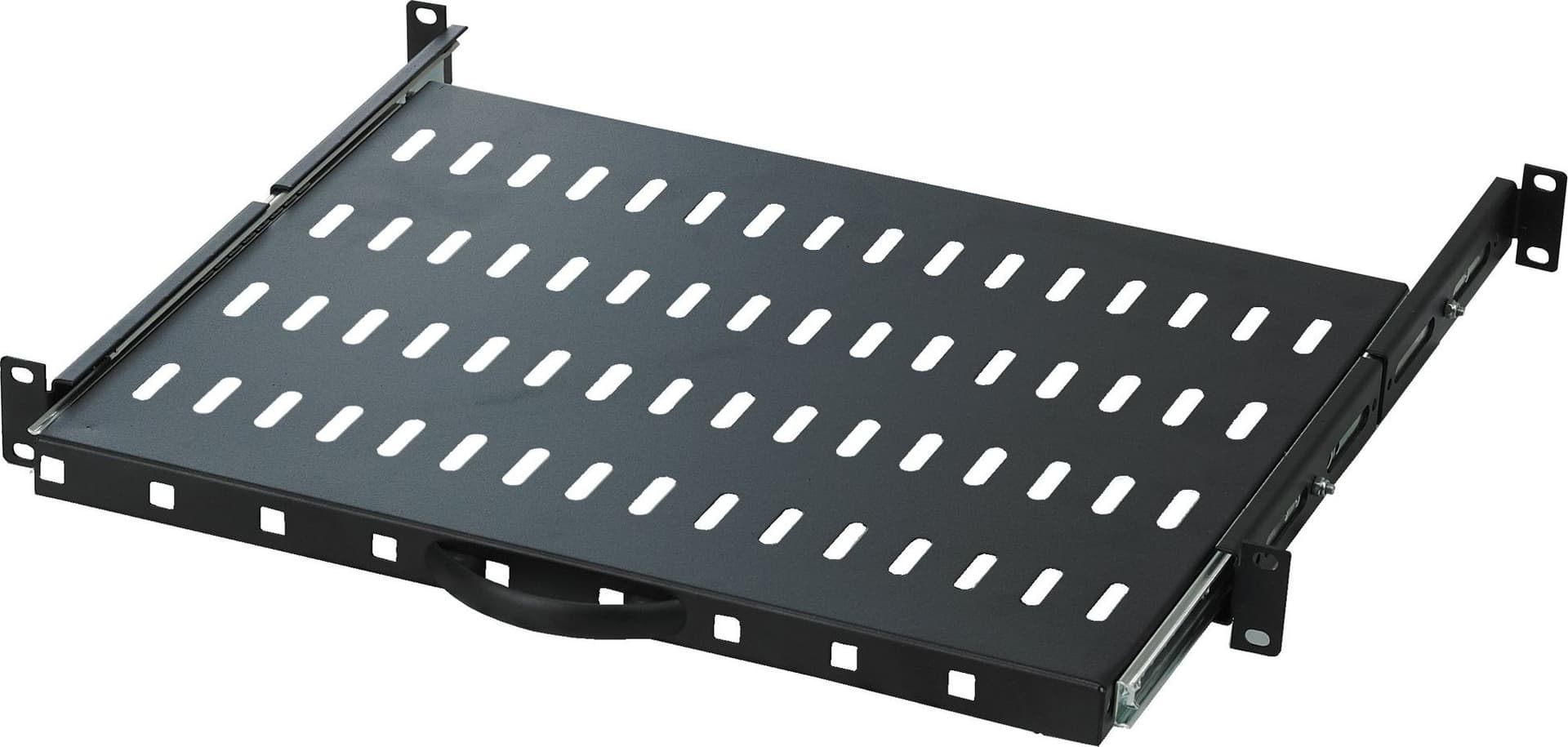 Mensola per Rack 19'' 600 mm Estraibile da 1U Nero in Mensole da angolo Scontolo.net - Potenza, commercioVirtuoso.it