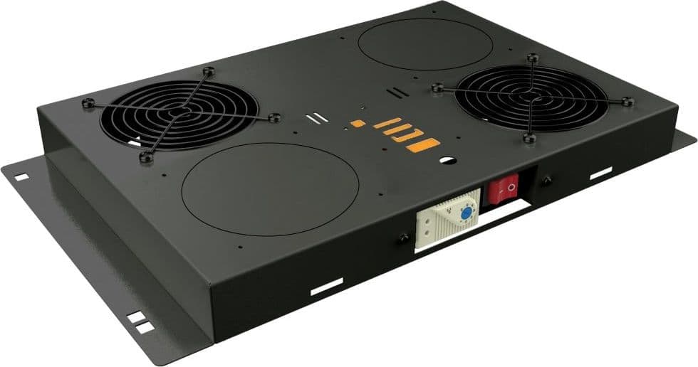 Kit di Ventilazione a Soffitto per Rack 19'' 2 Ventole Nero in Ventilatori bagno Scontolo.net - Potenza, commercioVirtuoso.it