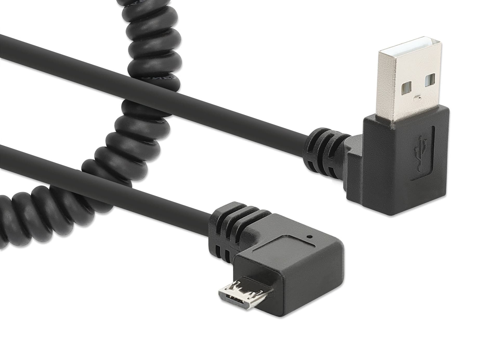 Cavo di Ricarica USB-A a Micro-USB 1m Spiralato Nero in  Scontolo.net - Potenza, commercioVirtuoso.it