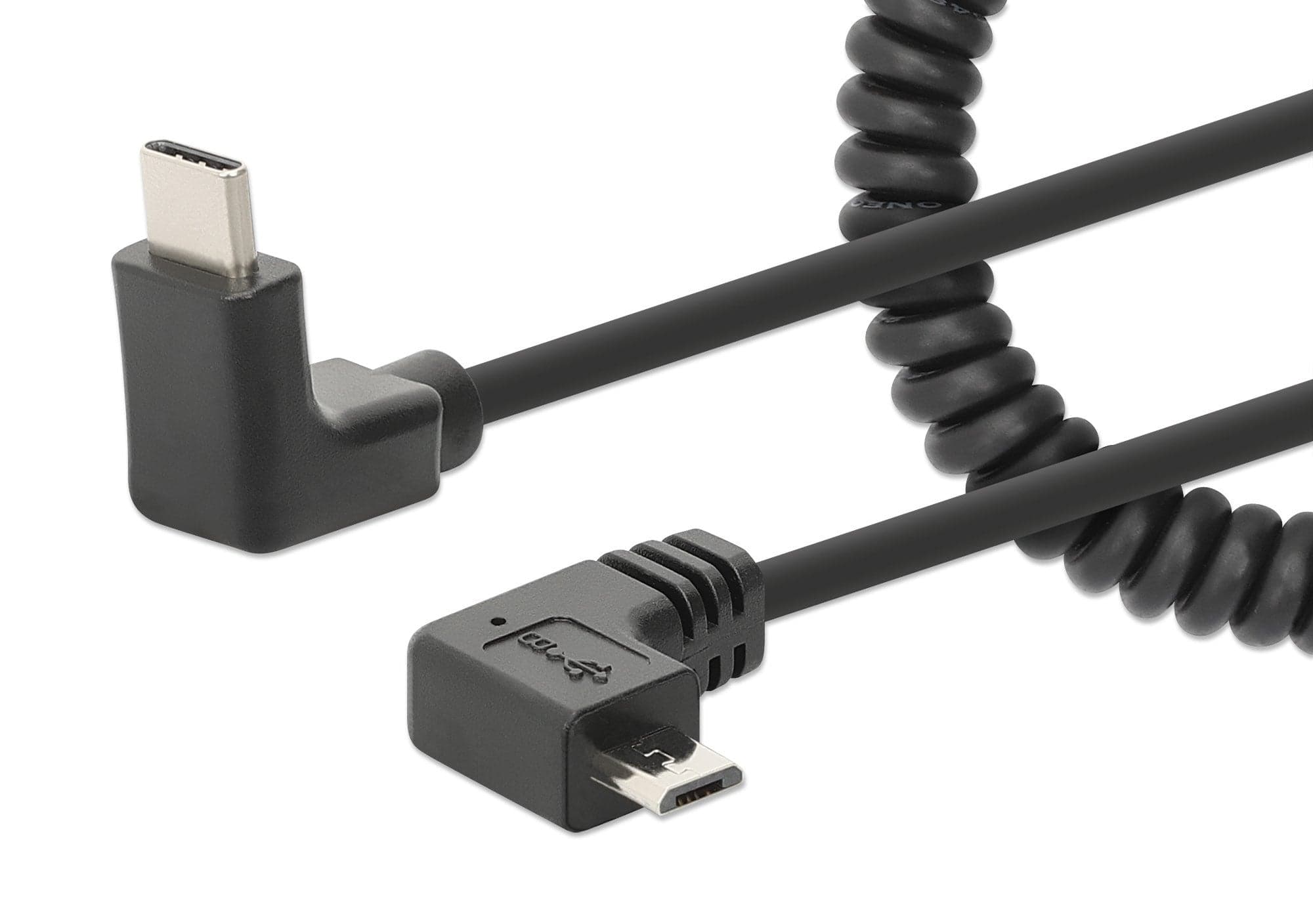 Cavo di Ricarica USB-C&trade a Micro-USB 1m Spiralato Nero in  Scontolo.net - Potenza, commercioVirtuoso.it