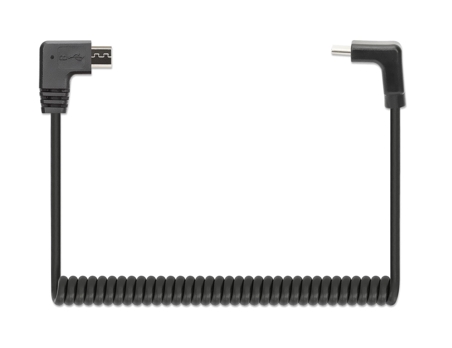 Cavo di Ricarica USB-C&trade a Micro-USB 1m Spiralato Nero in  Scontolo.net - Potenza, commercioVirtuoso.it