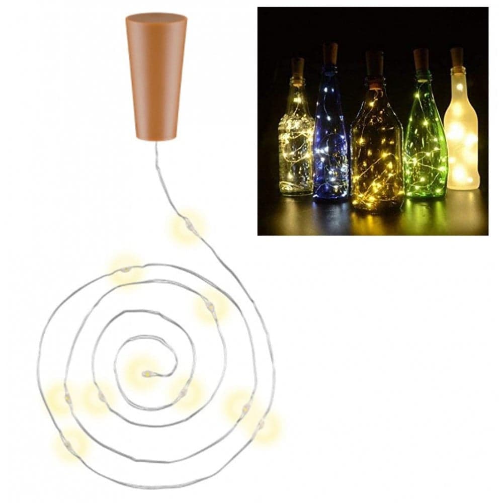Confezione da 3pz Catena Luminosa per Bottiglie da 10 LED con Timer in Catene luminose Scontolo.net - Potenza, commercioVirtuoso.it
