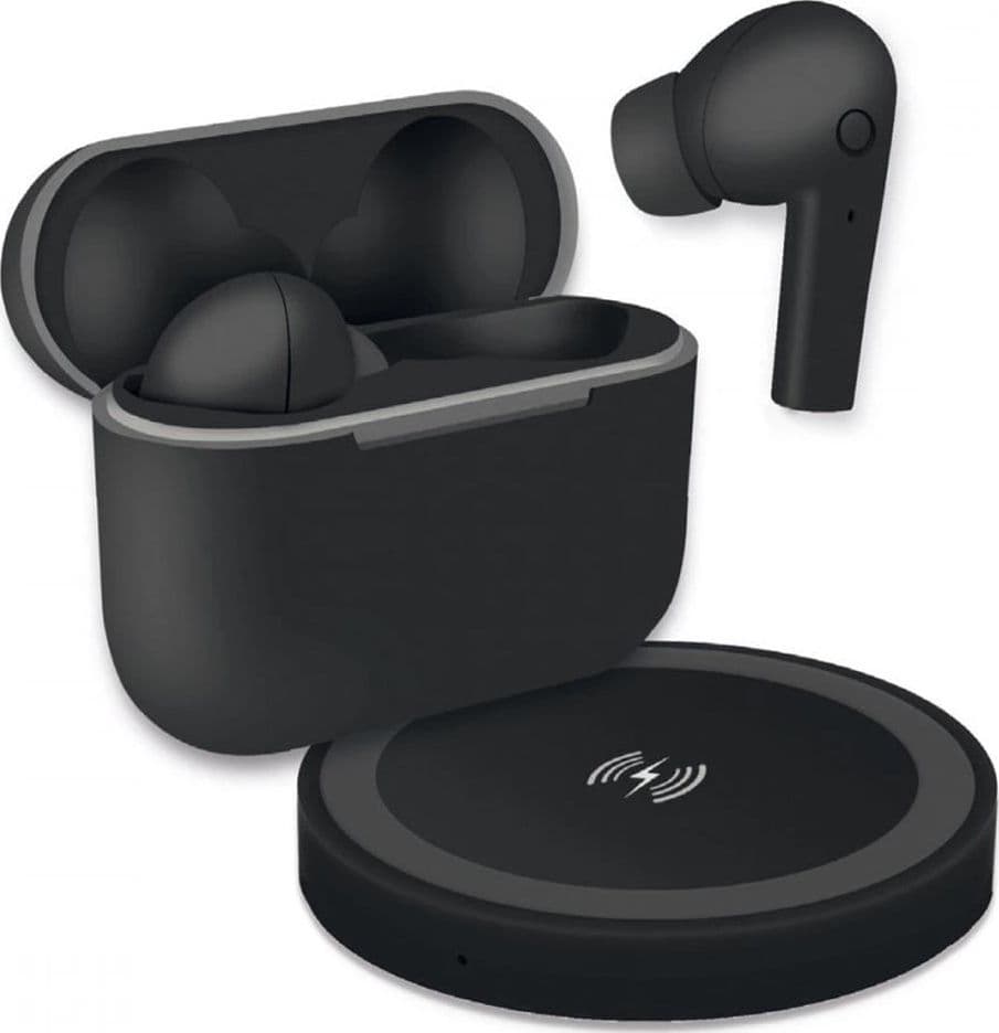 Cuffie Auricolari TWS Jive con Custodia di Ricarica USB-C&trade e Pad Caricatore a Induzione Nero in Cuffie In-Ear Scontolo.net - Potenza, commercioVirtuoso.it