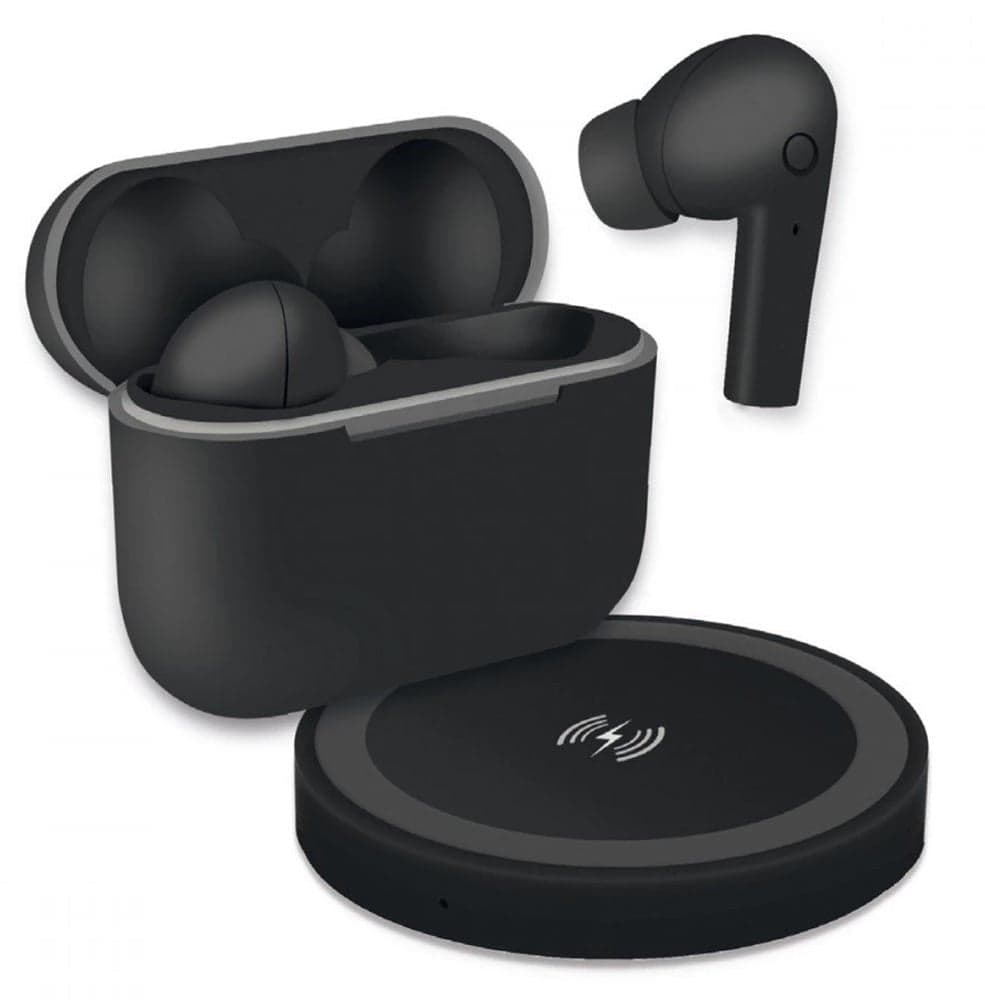 Cuffie Auricolari TWS Jive con Custodia di Ricarica USB-C&trade e Pad Caricatore a Induzione Nero in Cuffie In-Ear Scontolo.net - Potenza, commercioVirtuoso.it