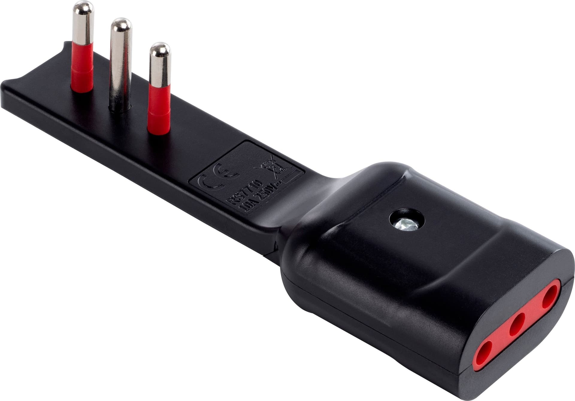 Adattatore Salvaspazio Extra Flat Spina Italiana 10A Angolata Presa Italiana 10A Nero in Adattatori da viaggio Scontolo.net - Potenza, commercioVirtuoso.it