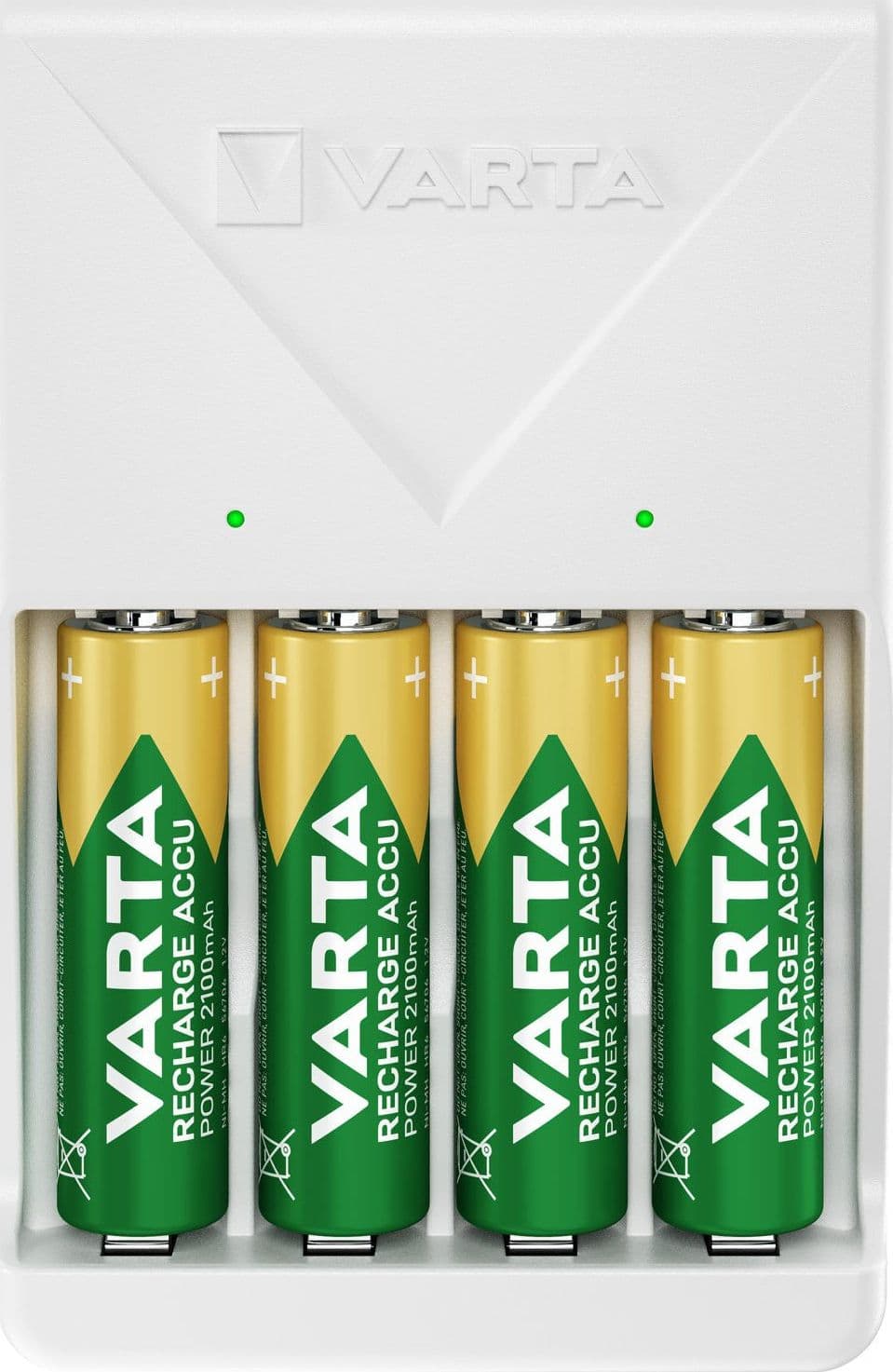 Caricabatterie Compatto a Spina Pocket Charger per 4 pile AA/AAA