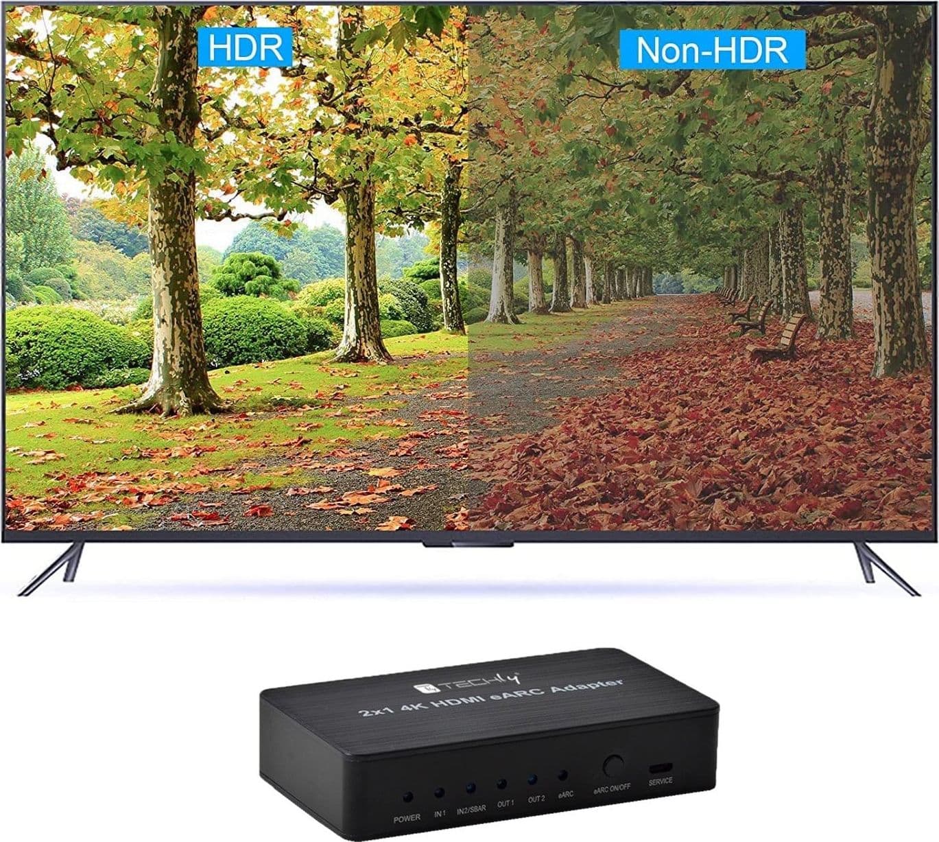 Switch HDMI 2.0 2x1 4K@60Hz con Splitter Audio eARC/ARC per Soundbar in Selettori audio-video Scontolo.net - Potenza, commercioVirtuoso.it