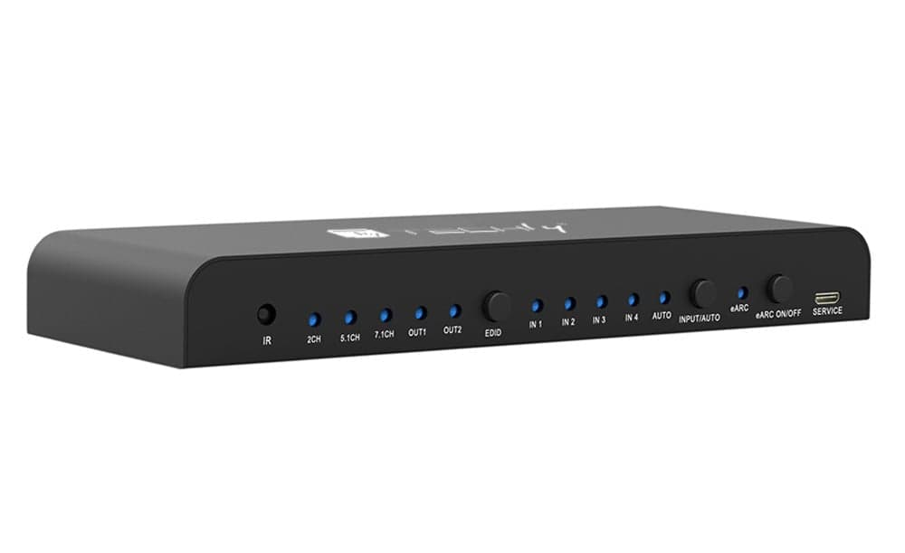 Switch HDMI 2.0 4x1 4K@60Hz con Splitter Audio eARC/ARC per Soundbar