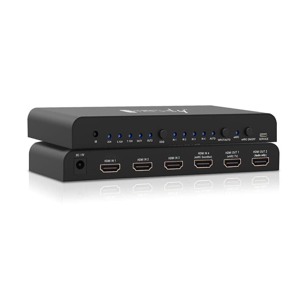 Switch HDMI 2.0 4x1 4K@60Hz con Splitter Audio eARC/ARC per Soundbar in Selettori audio-video Scontolo.net - Potenza, commercioVirtuoso.it