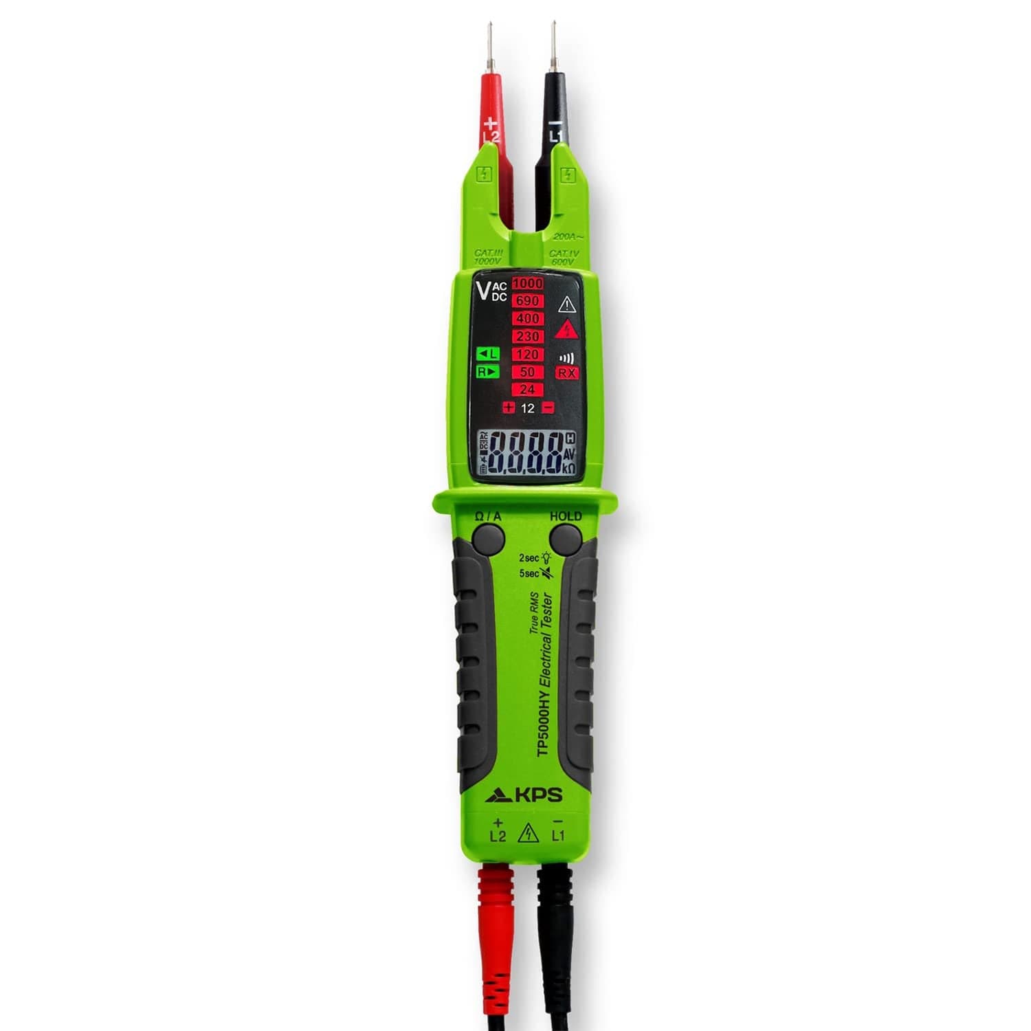 Tester di Tensione TRMS AC/DC 1000V AC 200A 10.000 Conti IP65 CAT.IV, KPS-TP5000HY in Multimetri Scontolo.net - Potenza, commercioVirtuoso.it