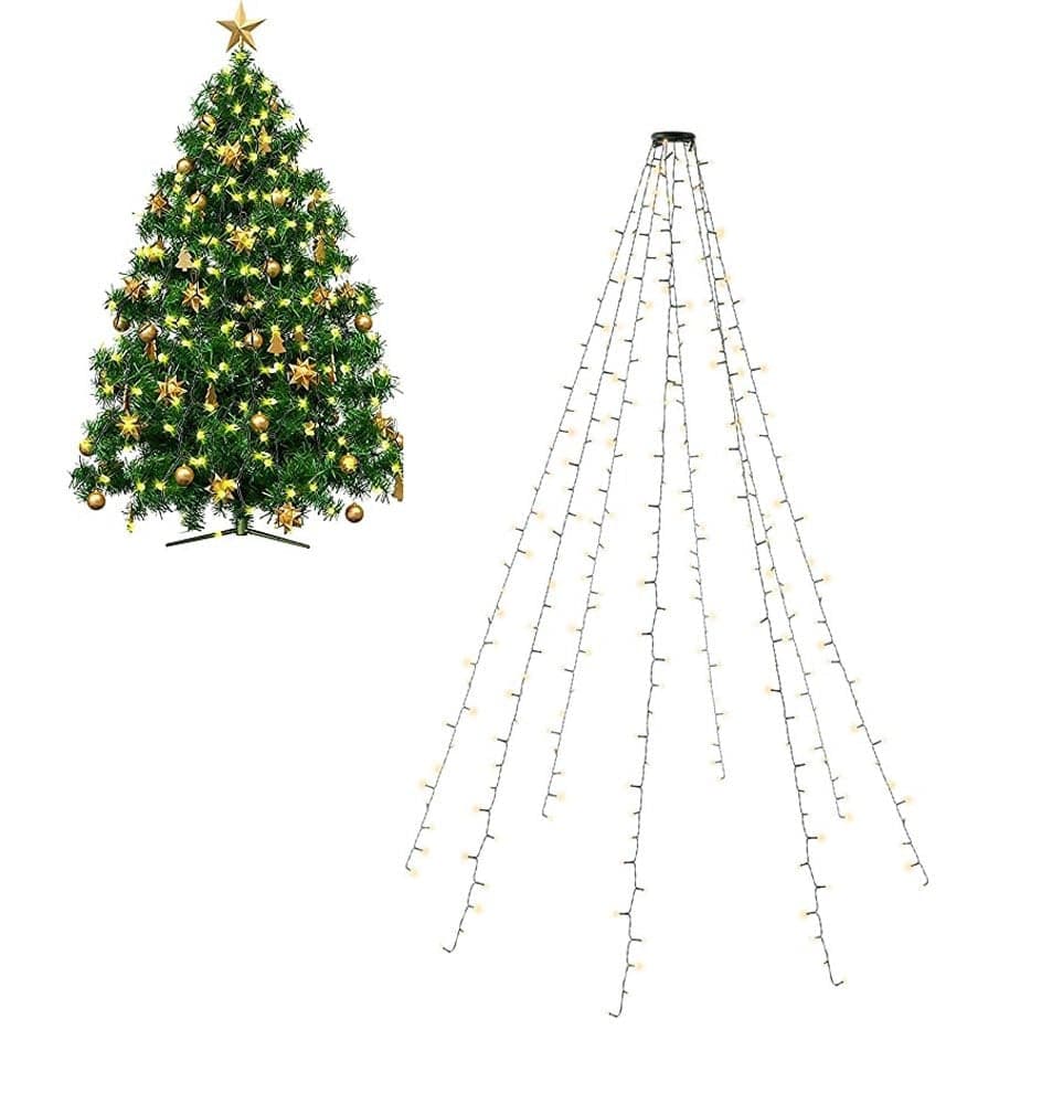 Catena Luminosa 280 Luci LED IP44 Bianco Caldo per Albero con Anello in Catene luminose Scontolo.net - Potenza, commercioVirtuoso.it